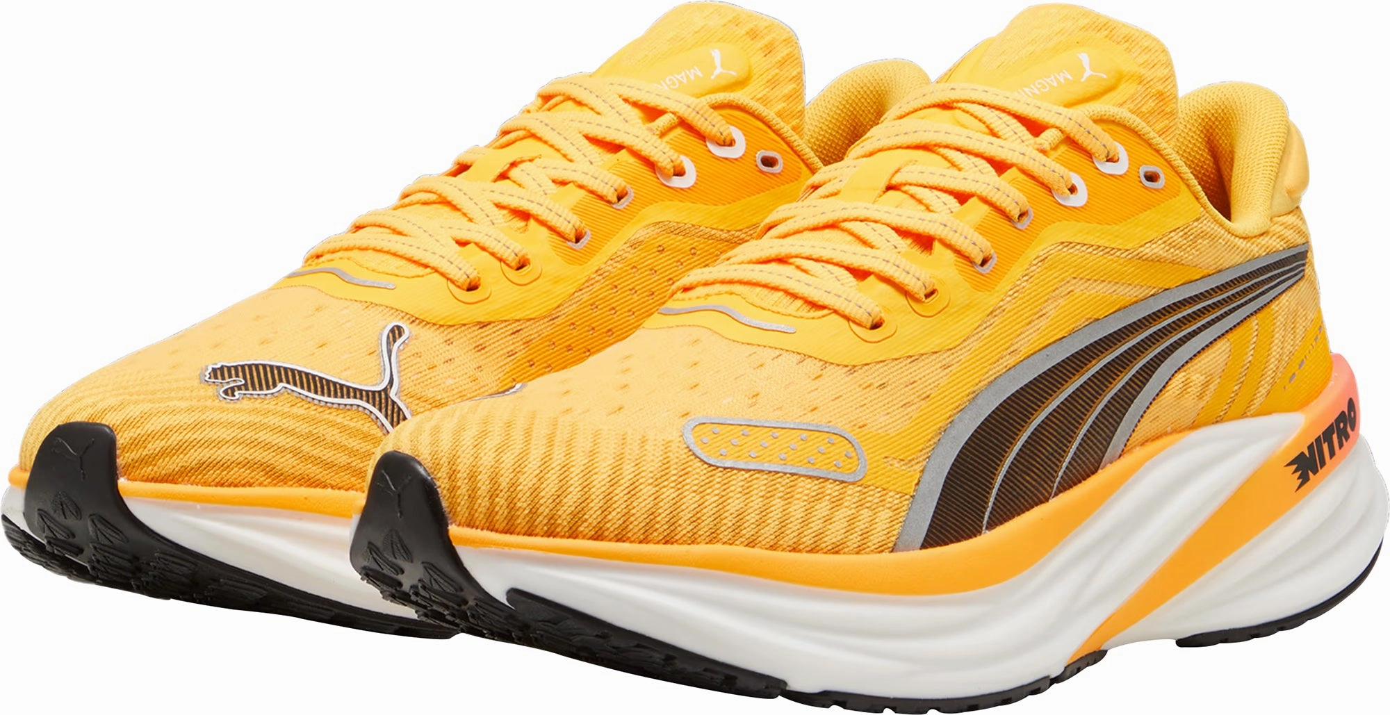 Puma Magnify Nitro 2 Mens Running Shoes - Orange zippered