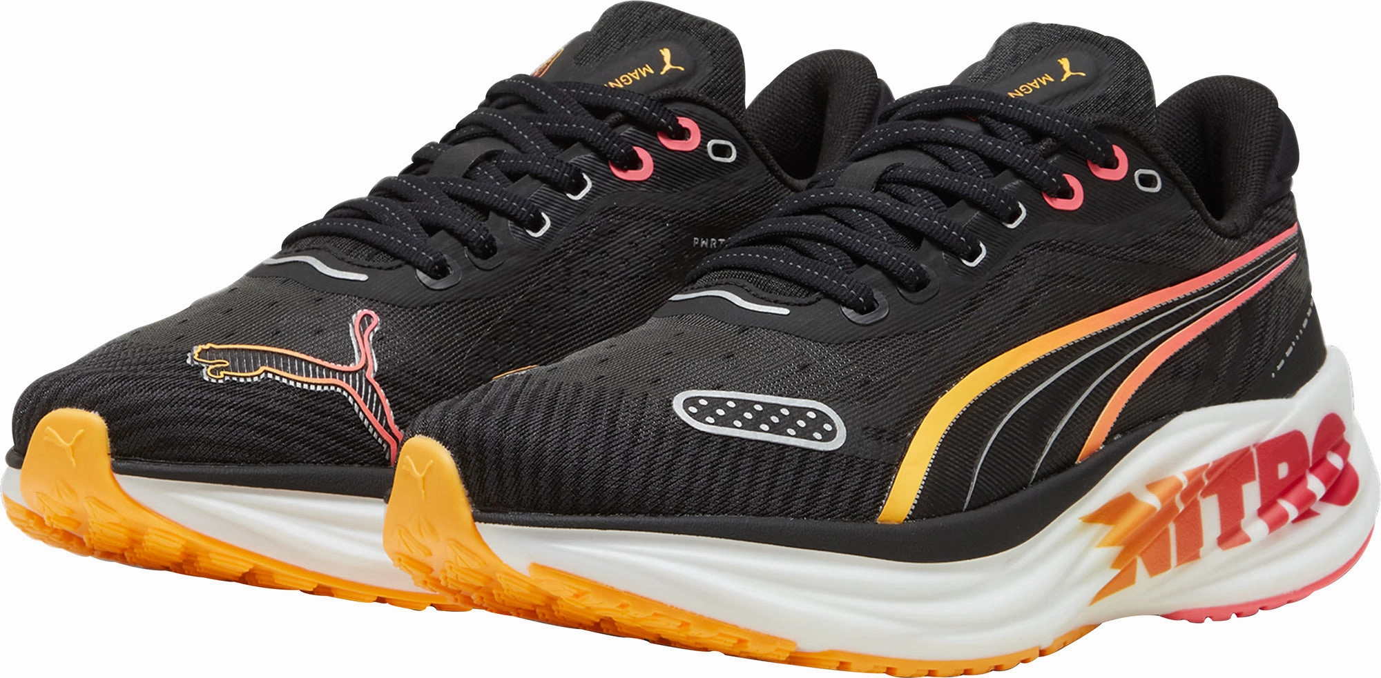 Puma Magnify Nitro 2 Womens Running Shoes - Black Thermo Adaptive Lining