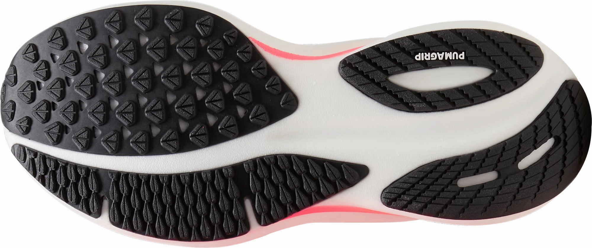 Contoured Footbed Geometry Puma Magnify Nitro 2 Womens Running Shoes - Pink