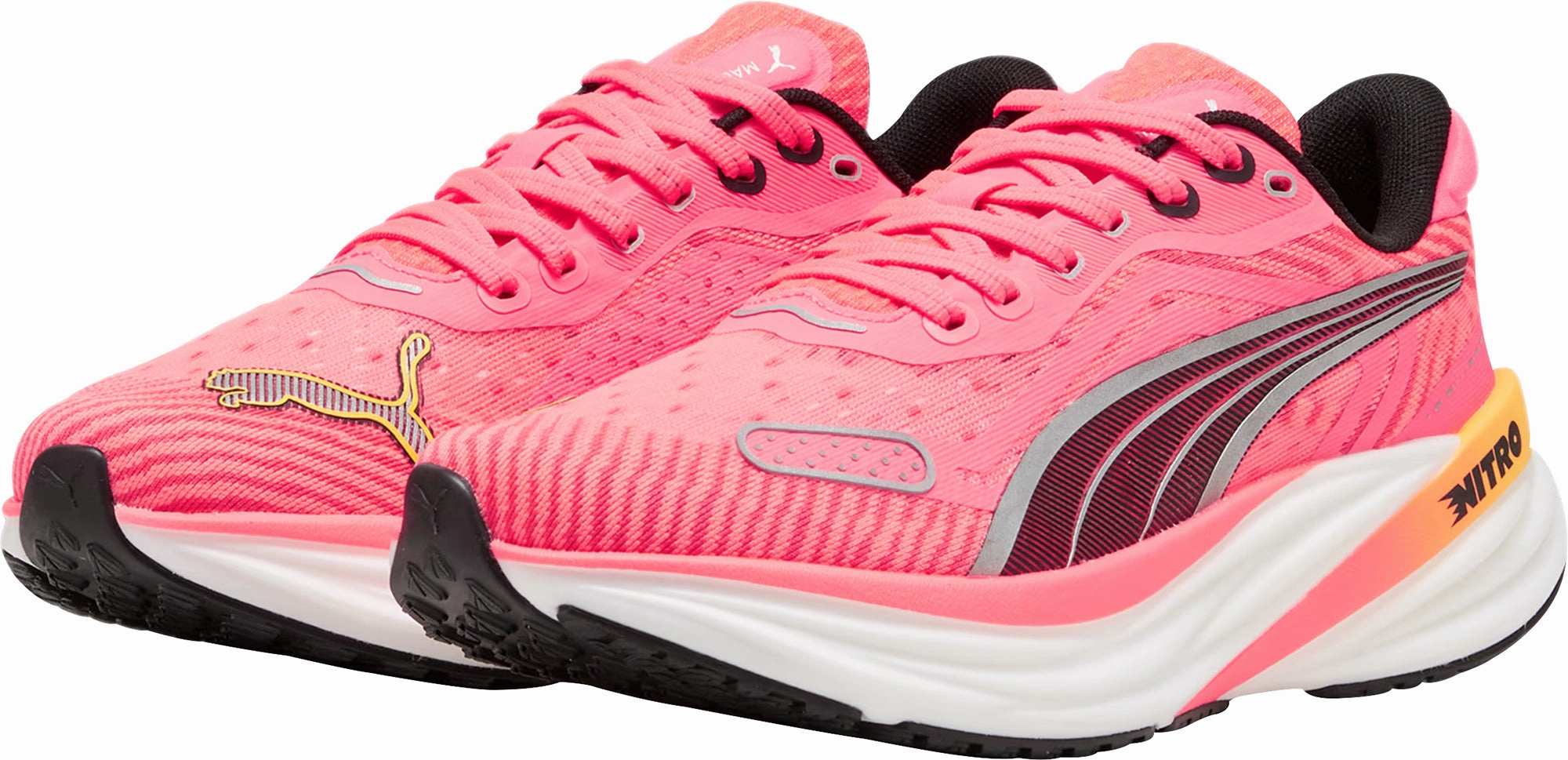 Puma Magnify Nitro 2 Womens Running Shoes - Pink Shock Dispersing Heel Cup