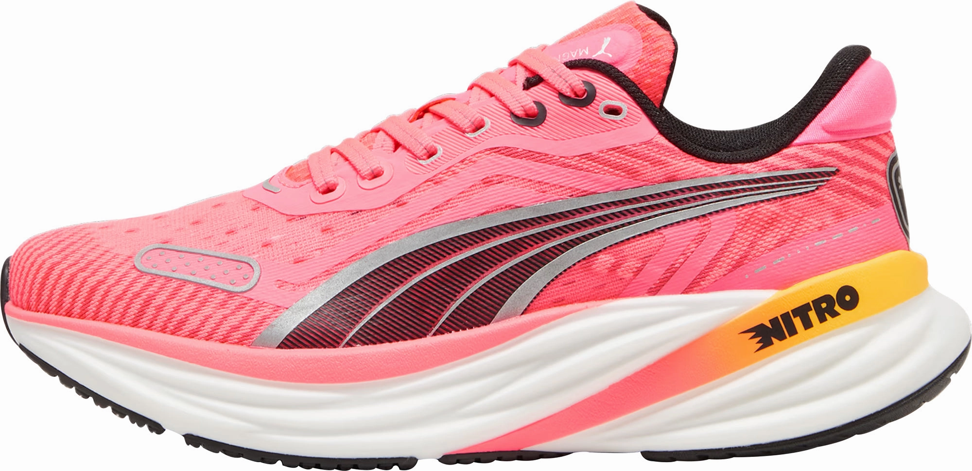 Slip Resistant Puma Magnify Nitro 2 Womens Running Shoes - Pink