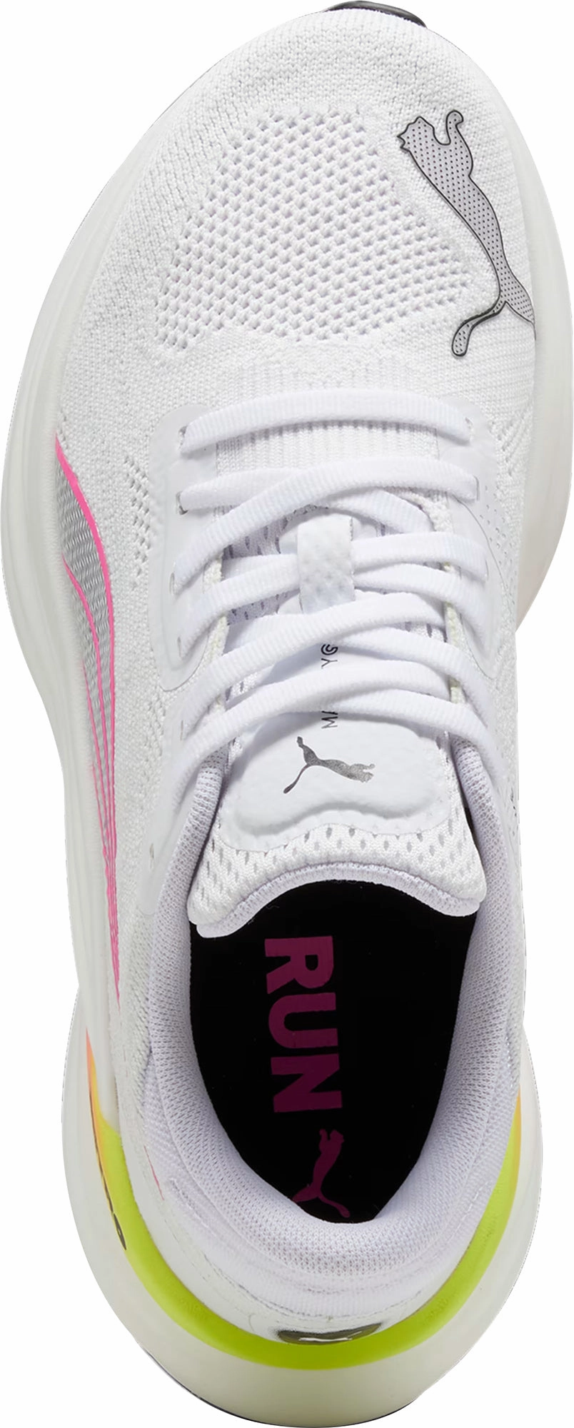 Puma Magnify Nitro 2 Womens Running Shoes - White Quick Dry Inner Sock Progressive Rocker Design