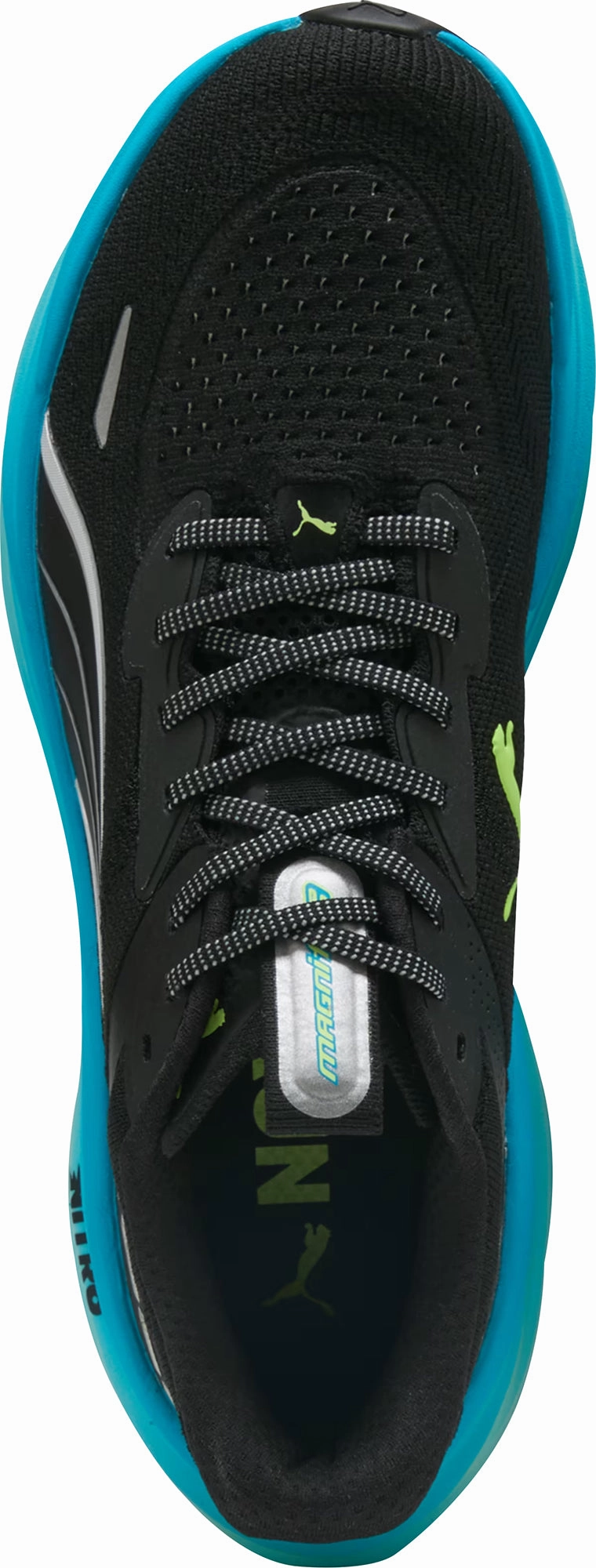 Puma Magnify Nitro 3 Mens Running Shoes - Black running in a color run Ventilated Upper Construction