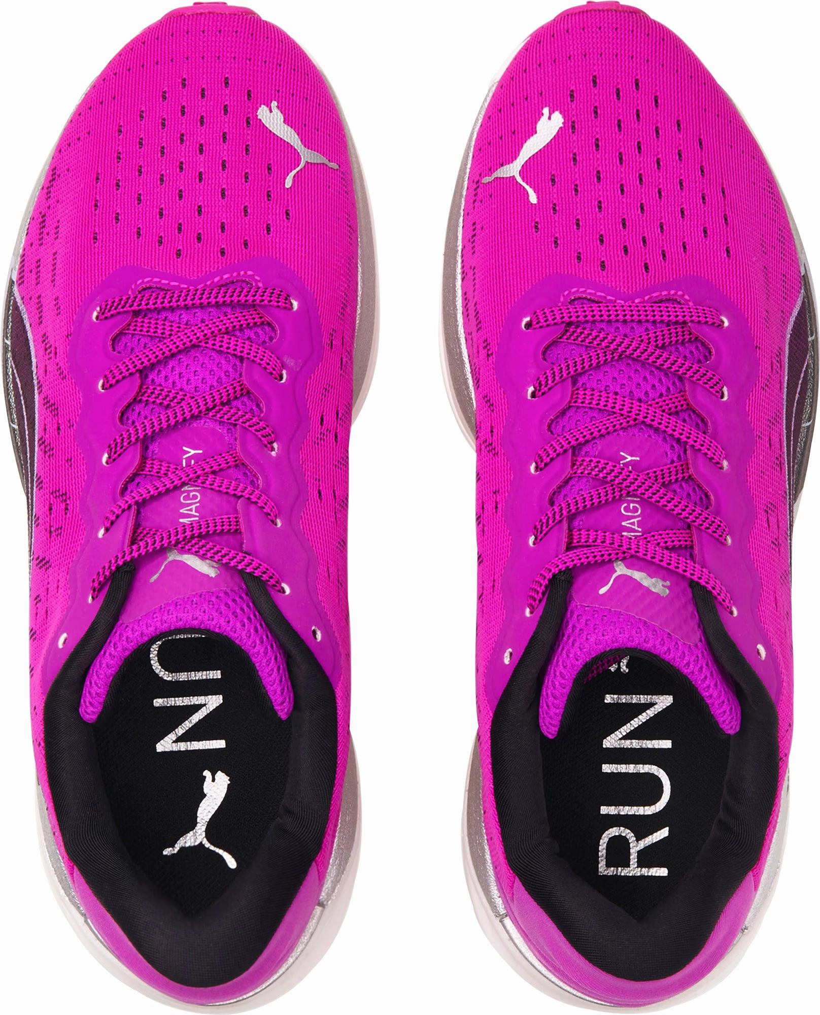 Kinetic Guidance Grooves professional runners' shoes option Puma Magnify Nitro Womens Running Shoes - Purple