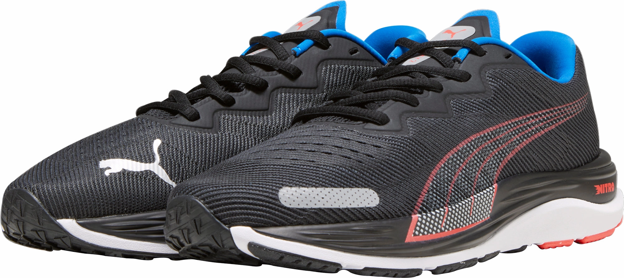 Puma Velocity Nitro 2 Mens Running Shoes - Black running in fun runs shoes