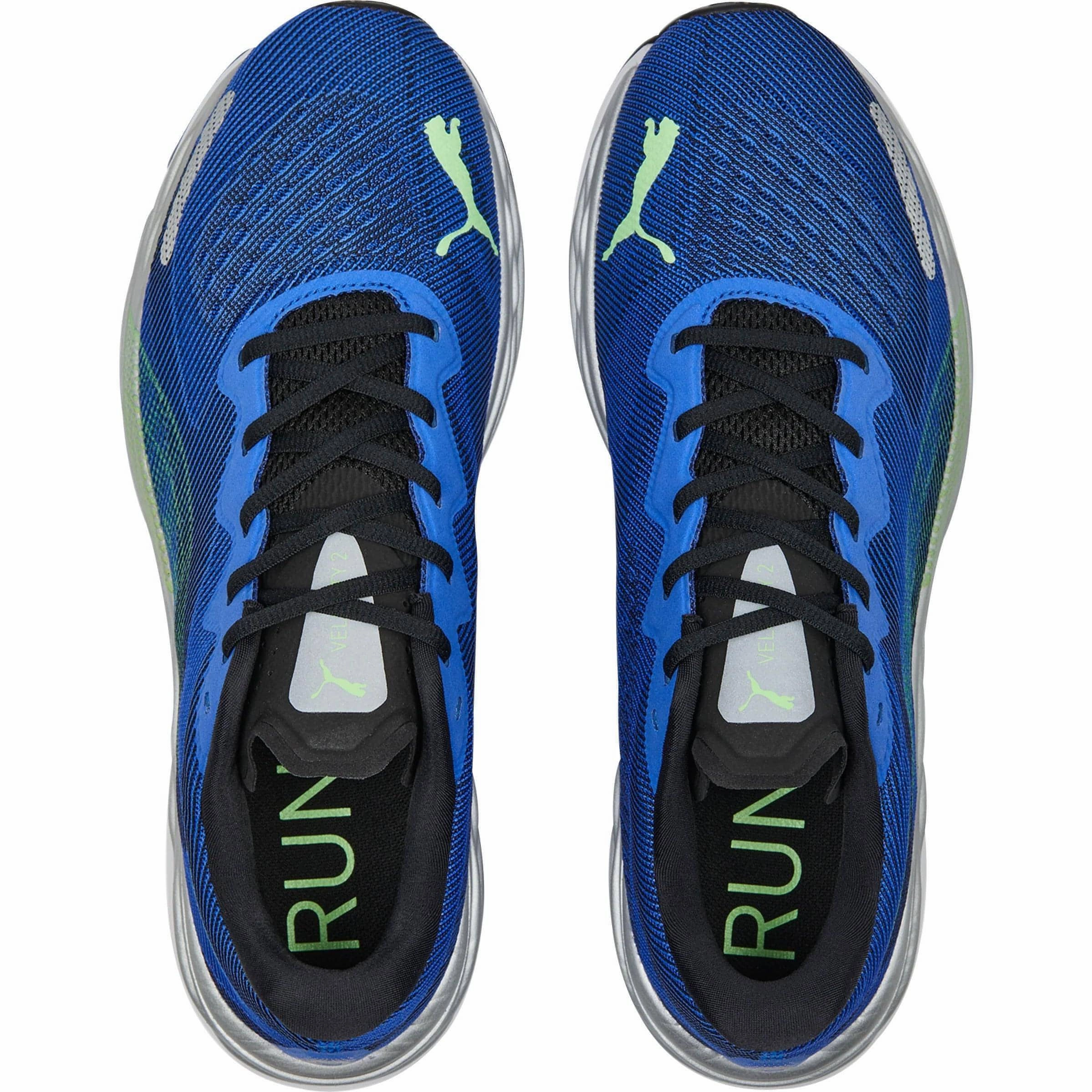 Puma Velocity Nitro 2 Mens Running Shoes - Blue removable insoles