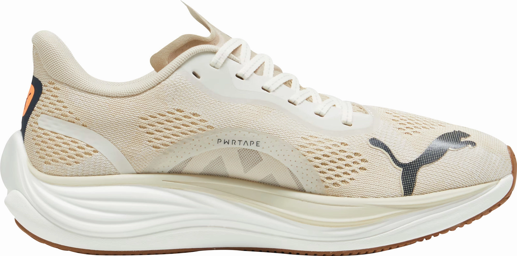 Puma Velocity Nitro 3 Mens Running Shoes - Cream AnkleSupport Low Impact