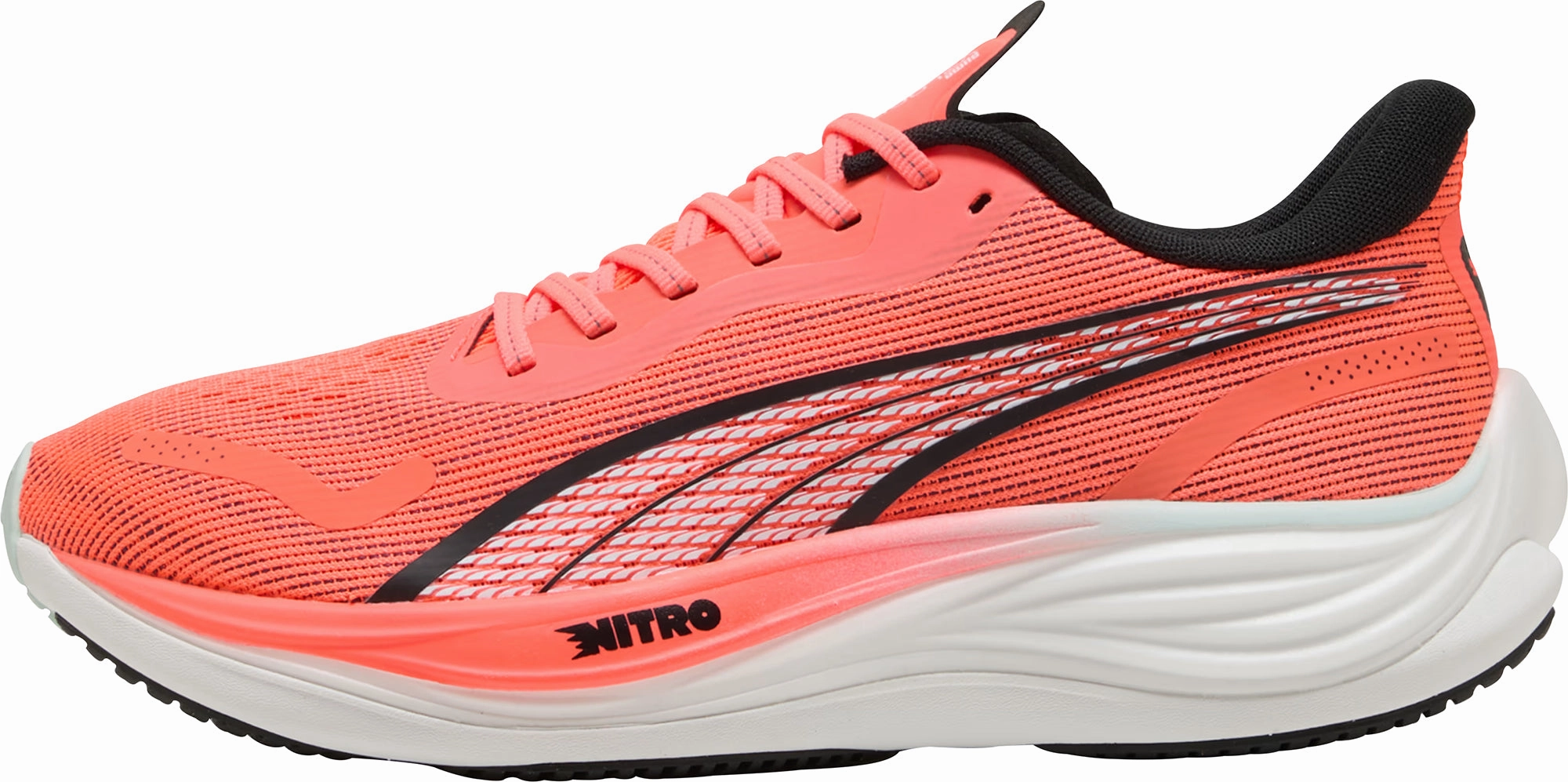 Mid Top Design Comfortable lining Puma Velocity Nitro 3 Mens Running Shoes - Red