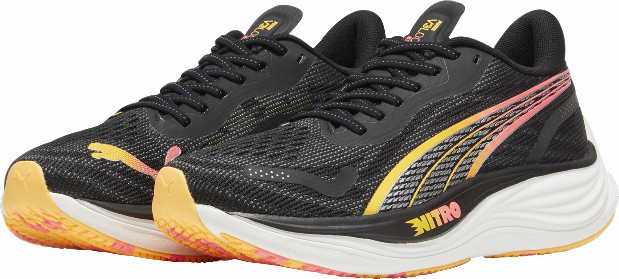 Puma Velocity Nitro 3 Womens Running Shoes - Black all - terrain - feature shoes