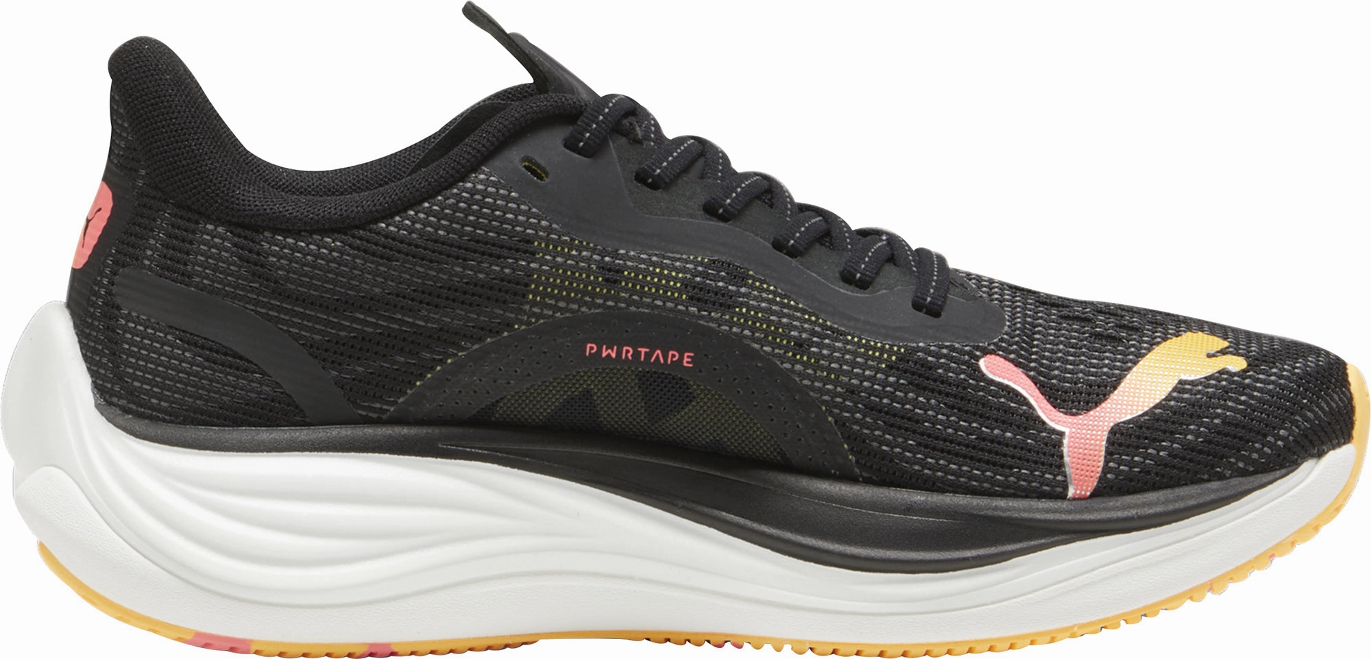 Torsion Resistance Plate Cloud Tec Puma Velocity Nitro 3 Womens Running Shoes - Black