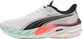 shock - absorbing footwear Endurance Boost Puma Velocity Nitro 4 HYROX Mens Running Shoes - White