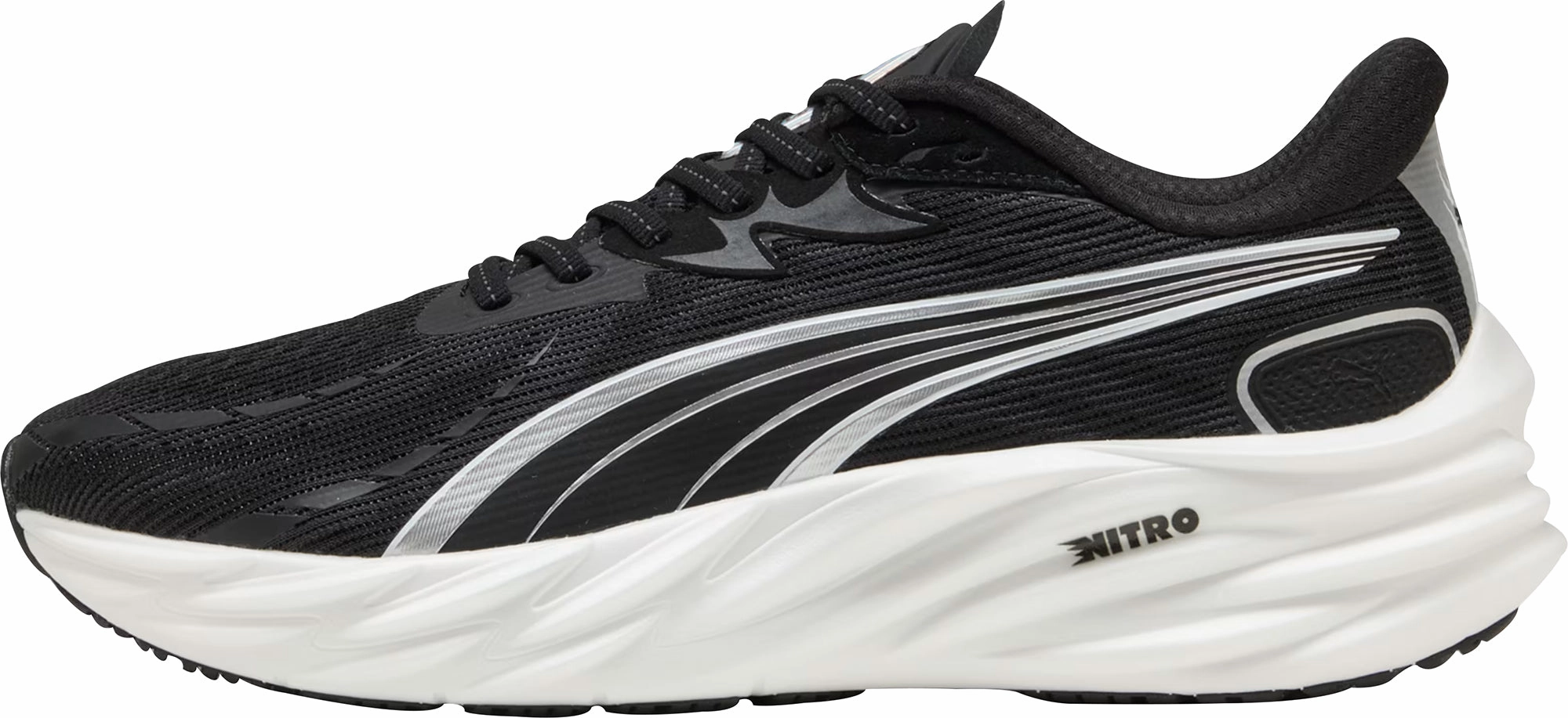 Puma Velocity Nitro 4 Mens Running Shoes - Black Athletic Performance