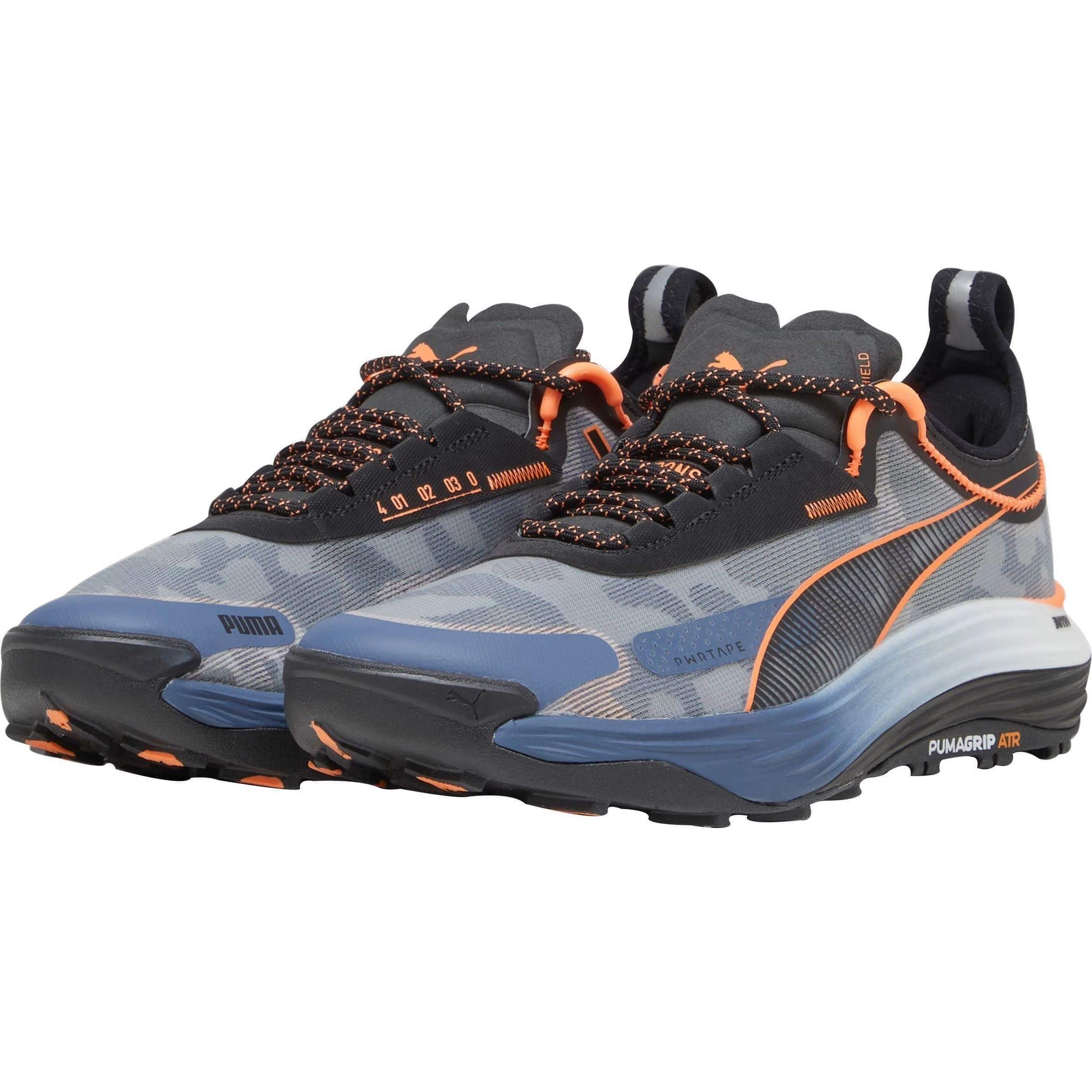 Enhanced Ground Contact Zones Puma Voyage Nitro 3 Mens Trail Running Shoes - Blue