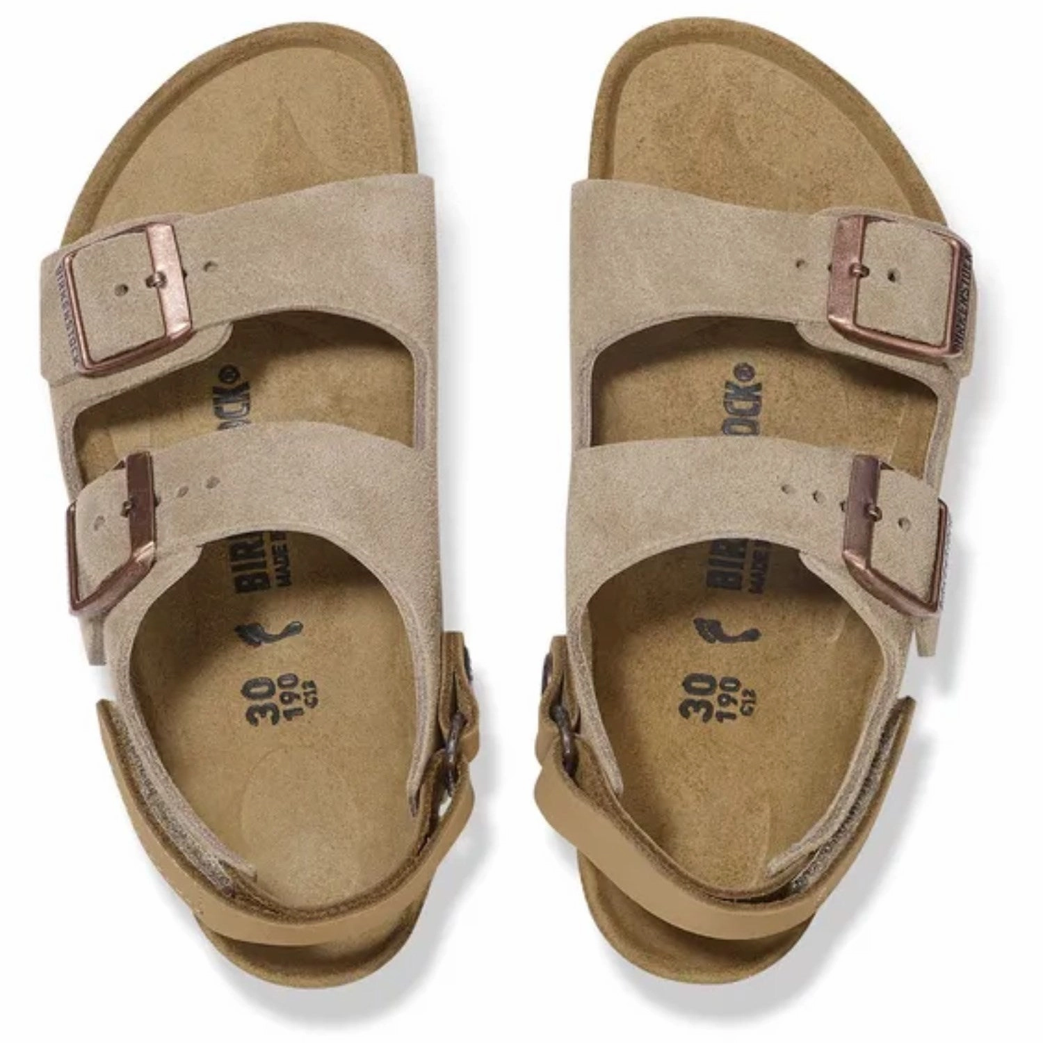 Birkenstock Milano AS Kids LEVE Taupe On-the-Go Comfort Anti Slip Sole