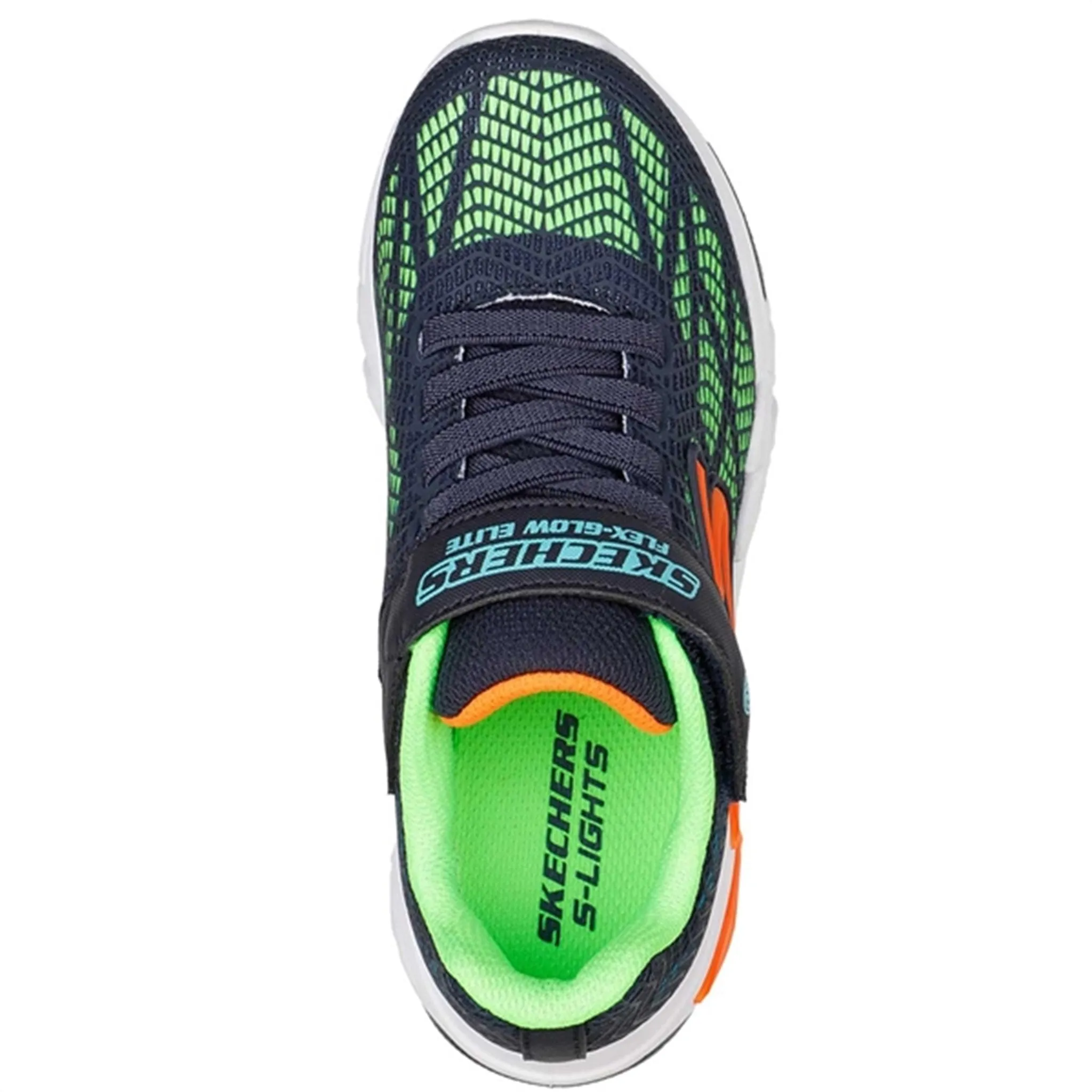 Tension Balanced Upper Thermal Regulating Textile Skechers S-Lights Flex Glow Elite Sneakers Vorlo Navy/Multi