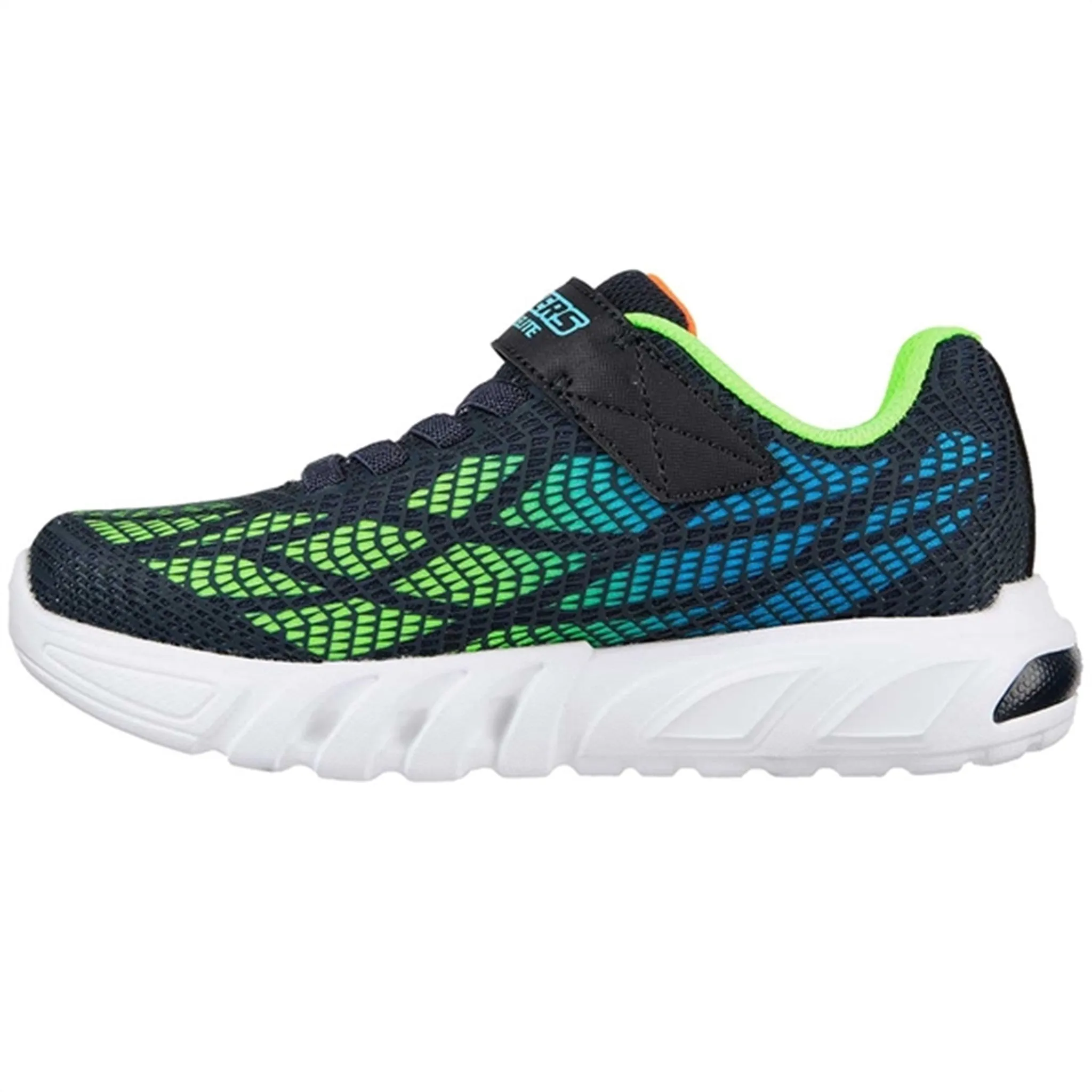 Balanced Zone Neutral Arch Skechers S-Lights Flex Glow Elite Sneakers Vorlo Navy/Multi