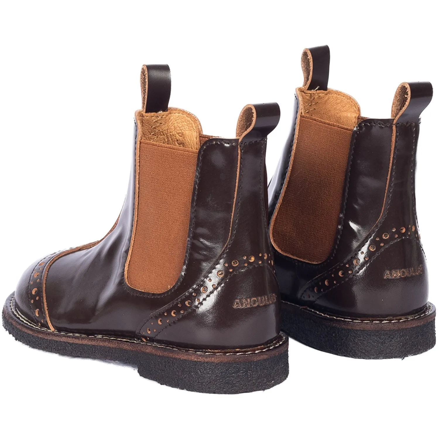 Angulus Brown/CAndnac Chelsea Boot Med BrAndue Hulm?nster Contoured Midsole Seamless Comfort Morning Walk