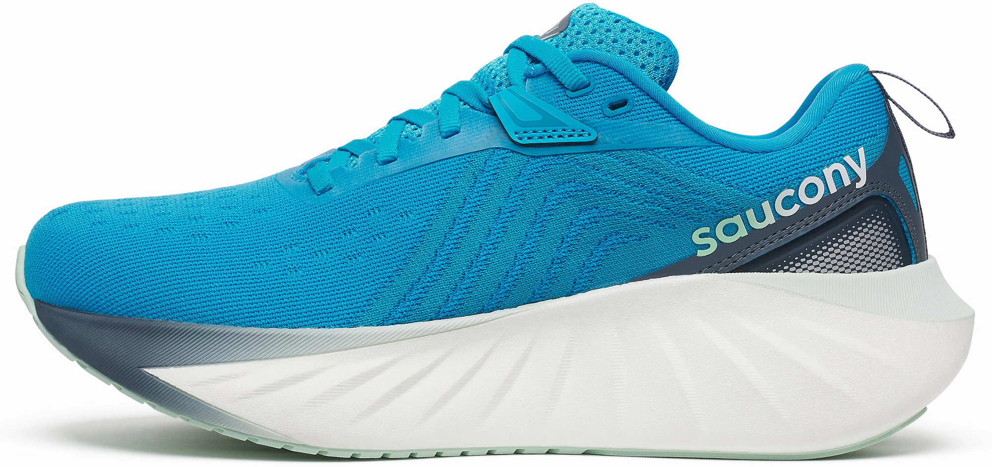 Saucony Triumph 22 Womens Running Shoes - Blue evening runner Outdoor Grip