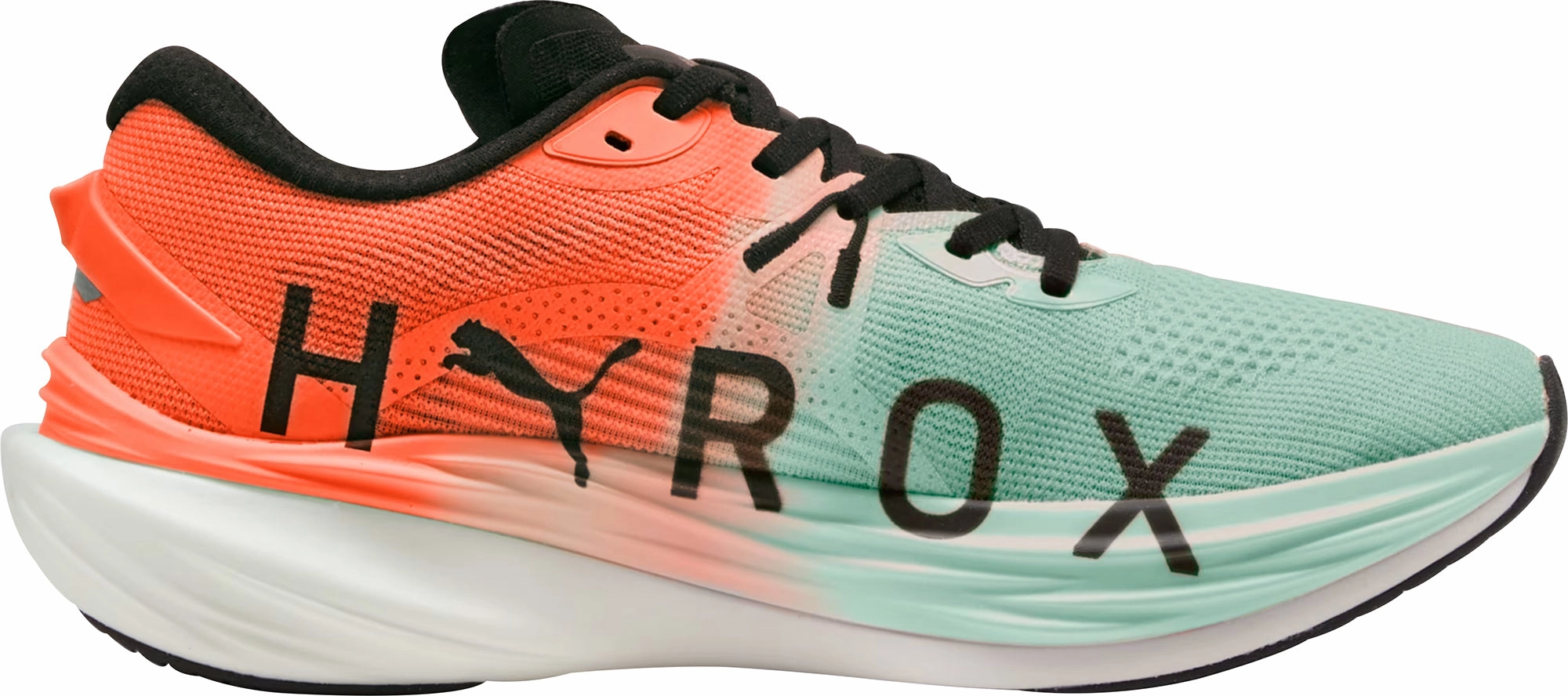 Puma Deviate Nitro 3 HYROX Womens Running Shoes - Green High Rebound Sole Tongue Hold System