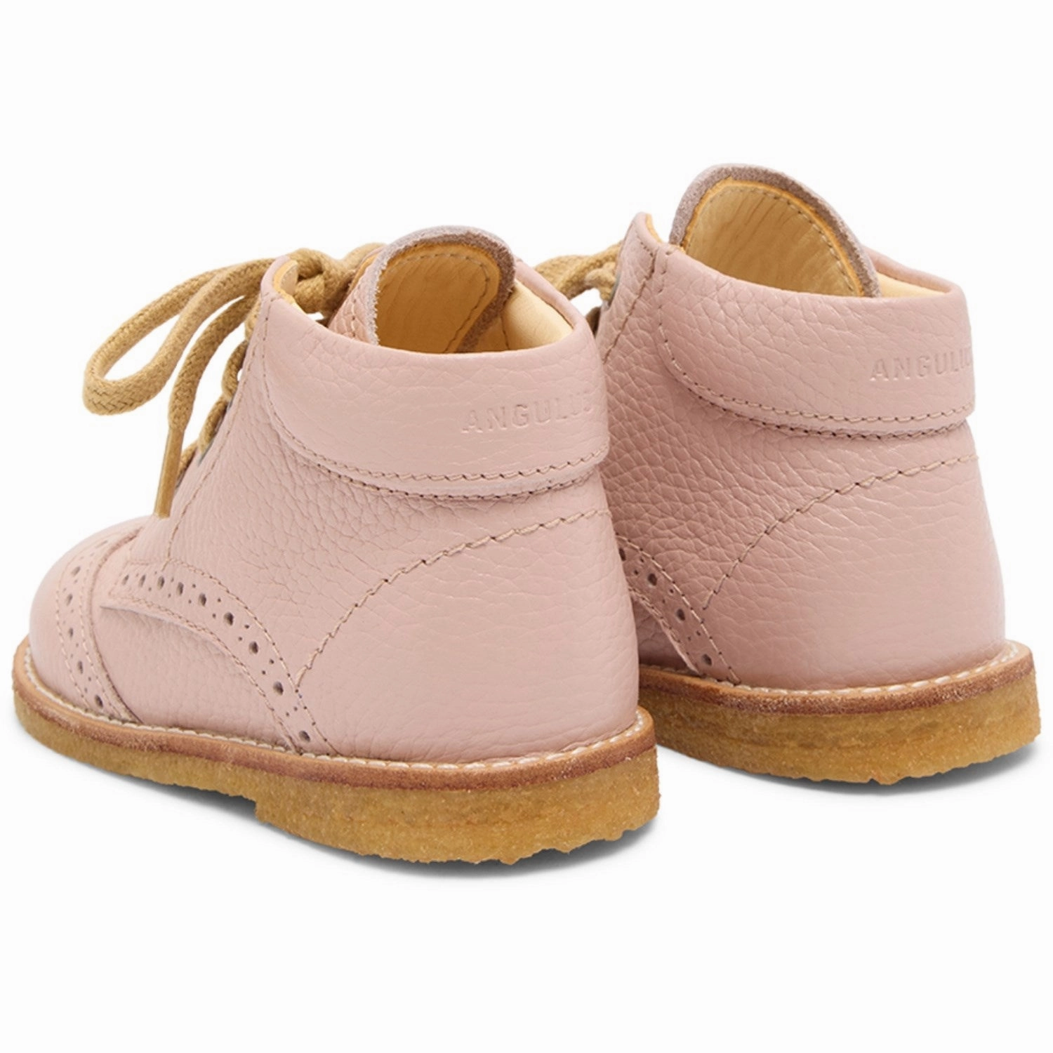 Comfortable Experience Angulus Rosebud Classic Lace-up Shoe with Brogue Details