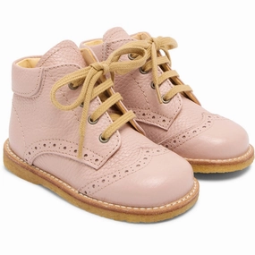 Active feel Faux Leather Angulus Rosebud Classic Lace-up Shoe with Brogue Details
