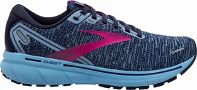 Brooks Ghost 14 Womens Running Shoes - Blue scratch - resistant All Day Comfort Design