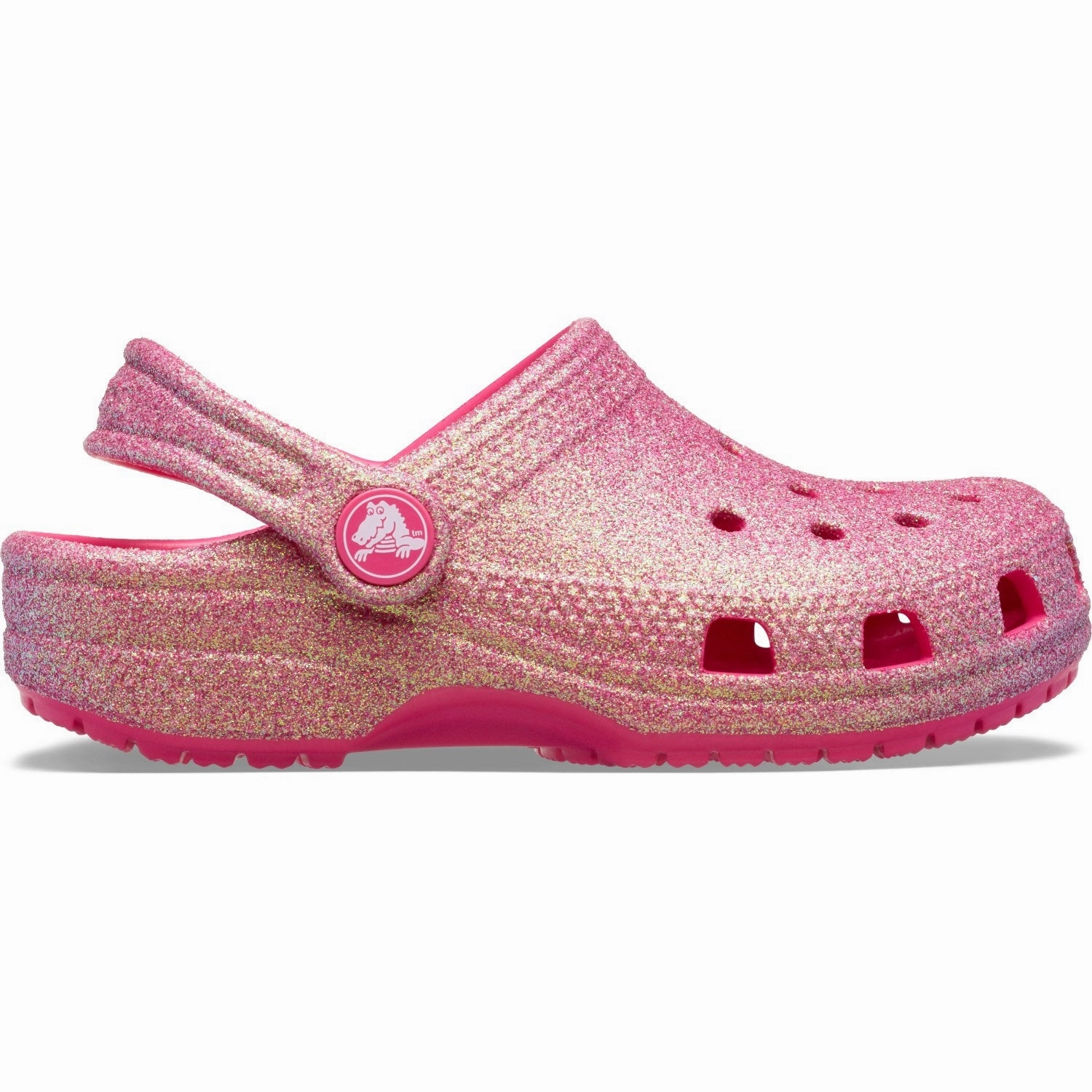 Barefoot feel Crocs Dragon Fruit Classic Iridescent Glitter Clog