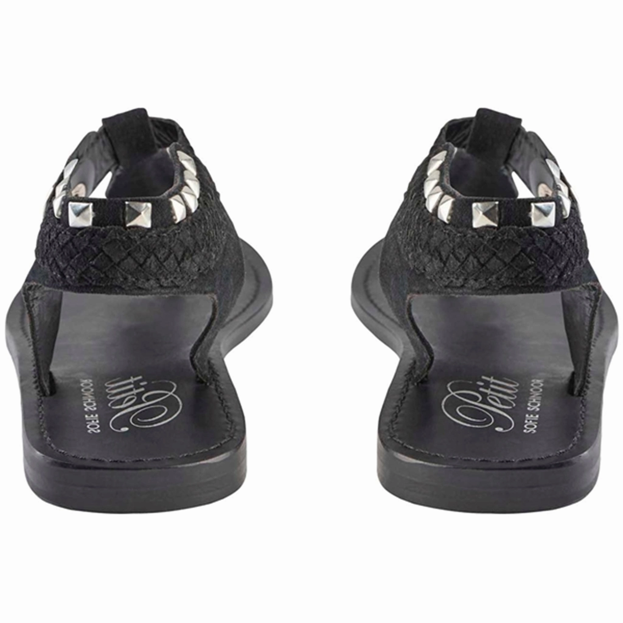 Sofie Schnoor Sandal Black Suede Toe Thong Torsion Support