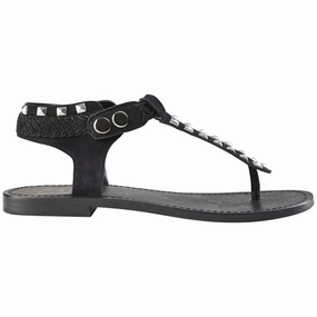 Sofie Schnoor Sandal Black Suede FlexGrooves Stylish and Comfortable