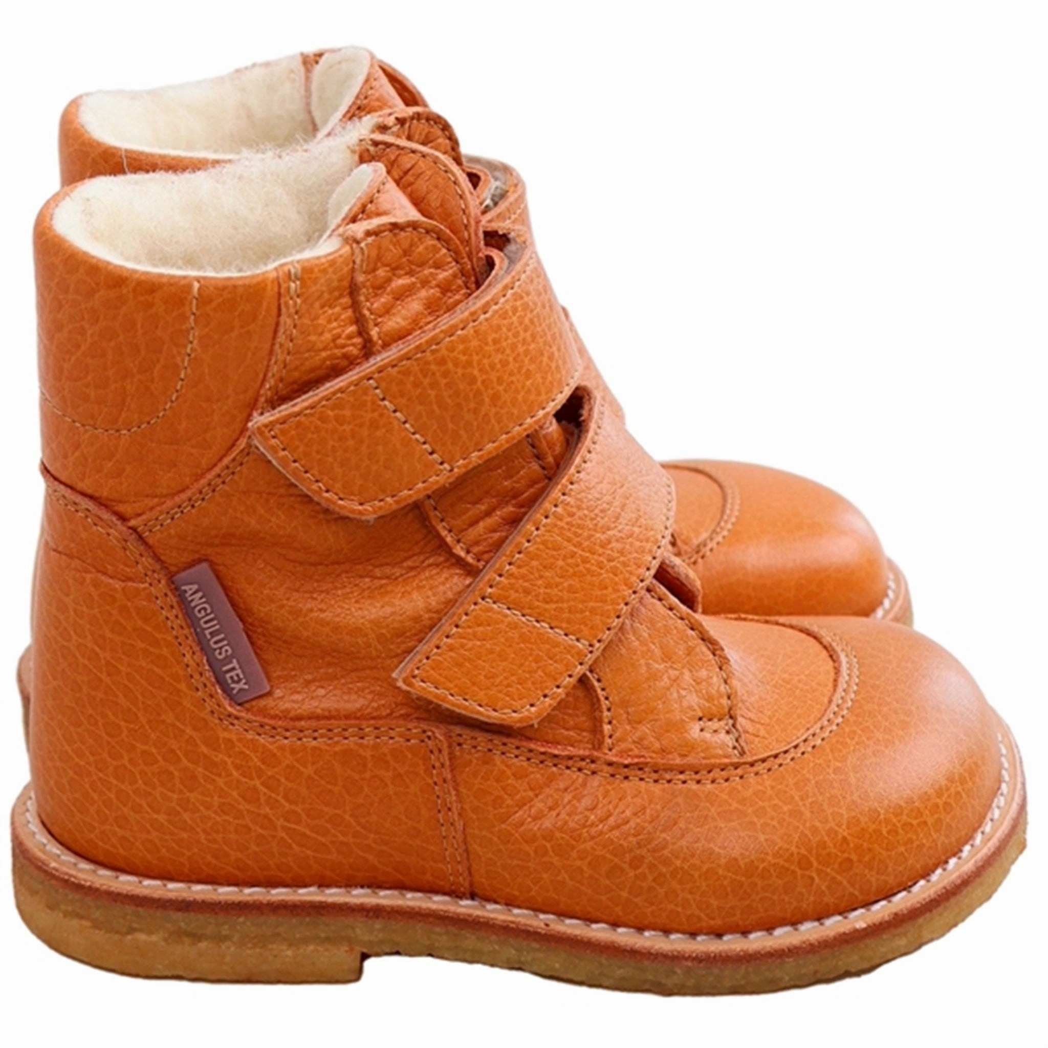 Angulus Tex-Boots With Velcro Golden Camel Pure Joy