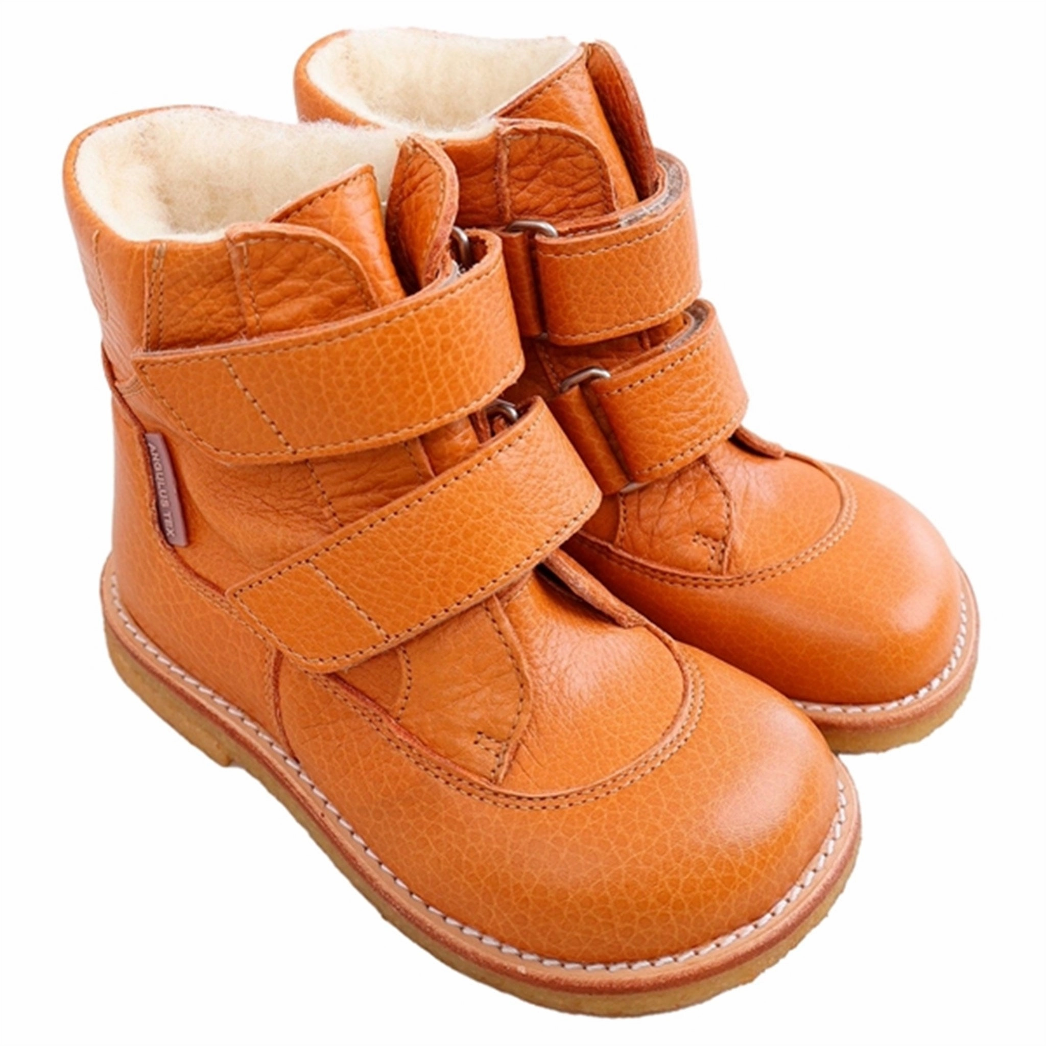 Rugged Built All Day Worker Angulus Tex-Boots With Velcro Golden Camel