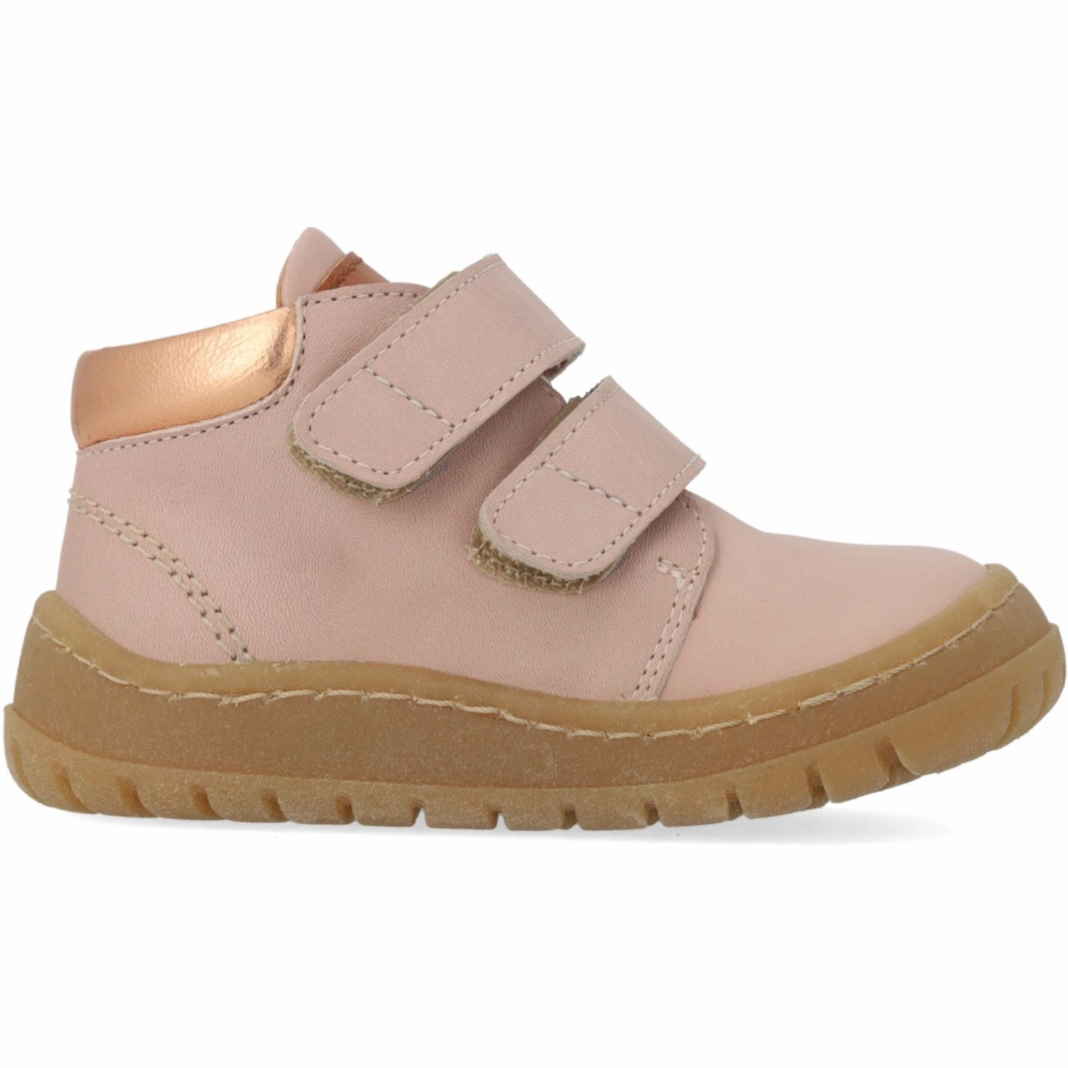 Angulus Rosebud/Tan/Copper Shine Beginner Mid-Cut Sneaker Cozy Design
