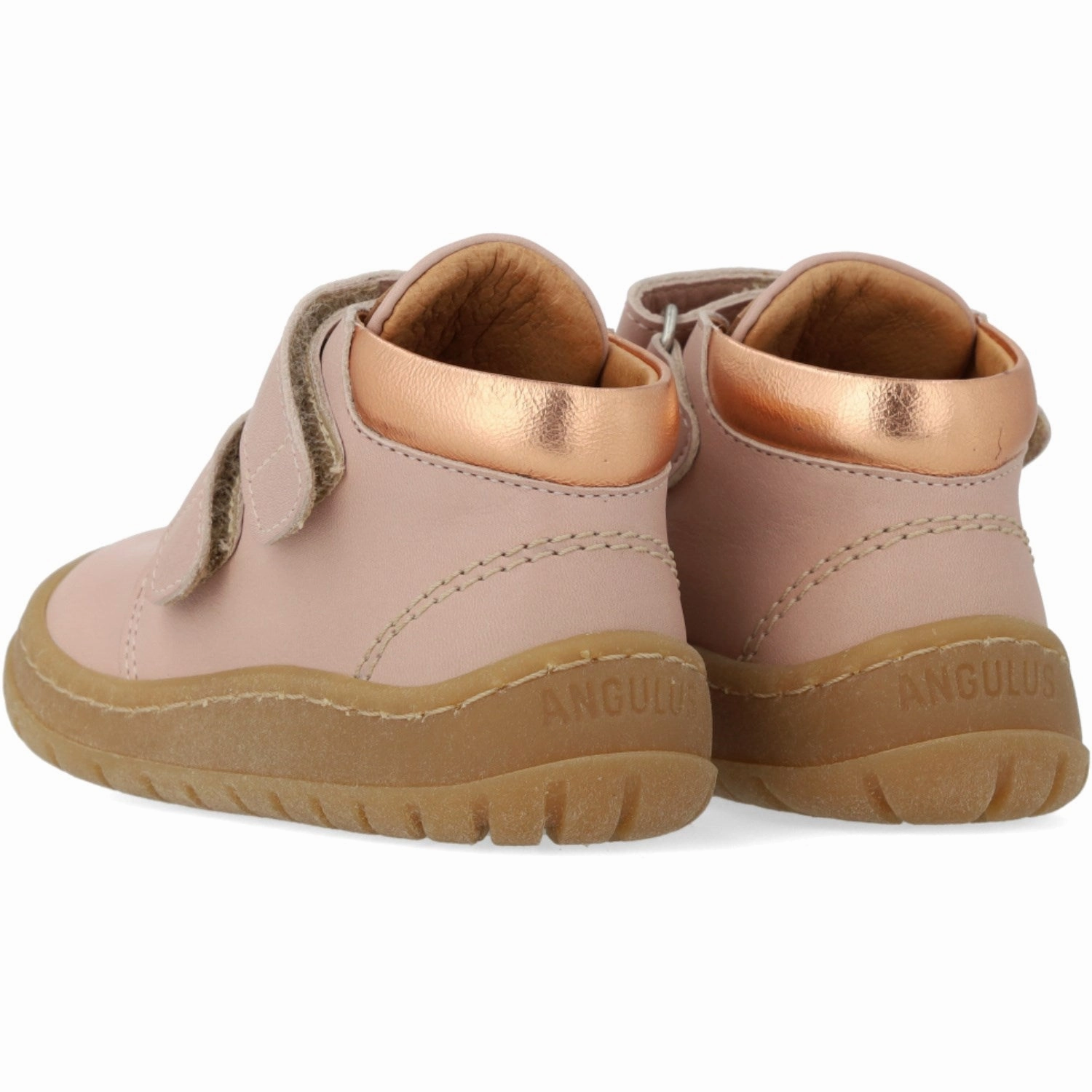 Angulus Rosebud/Tan/Copper Shine Beginner Mid-Cut Sneaker All Day Fit