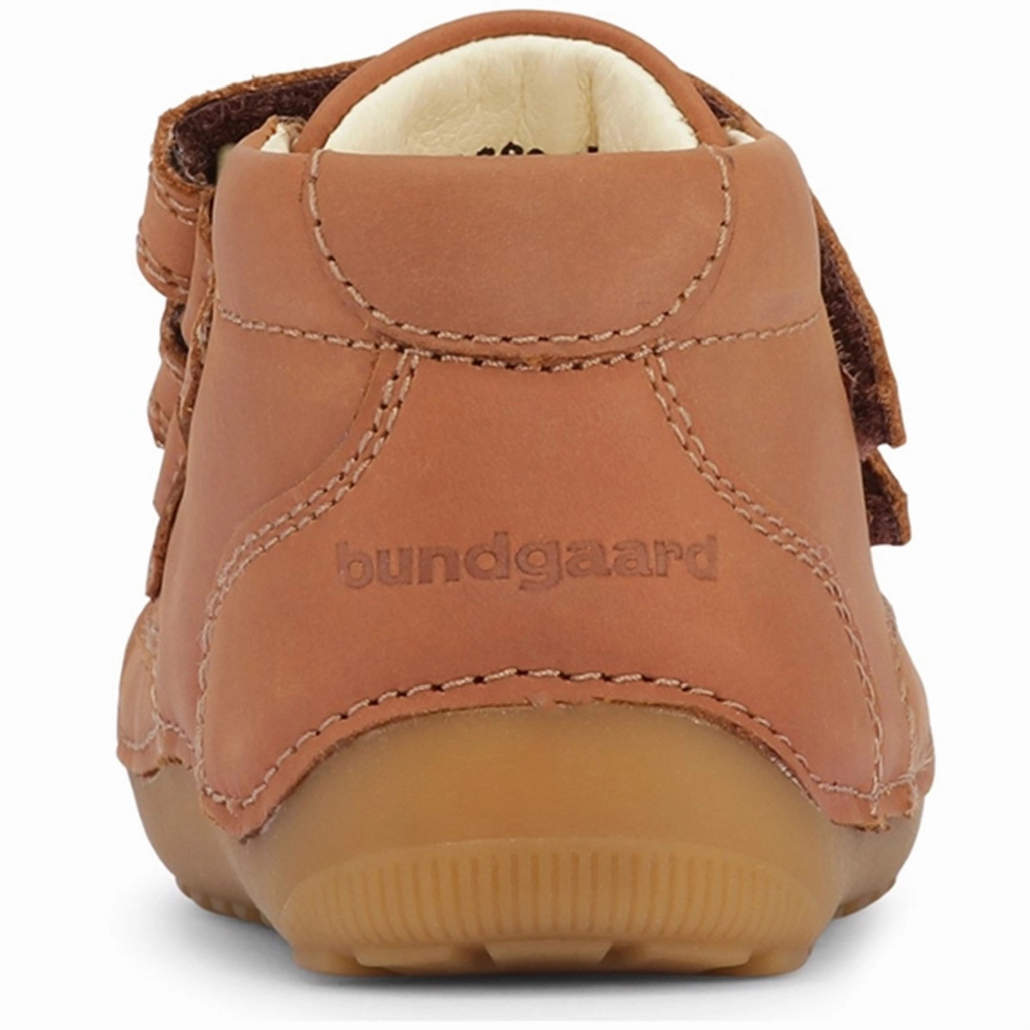 Bundgaard Prewalker Petit Velcro Cognac Lace Up Closure System Soft Padding