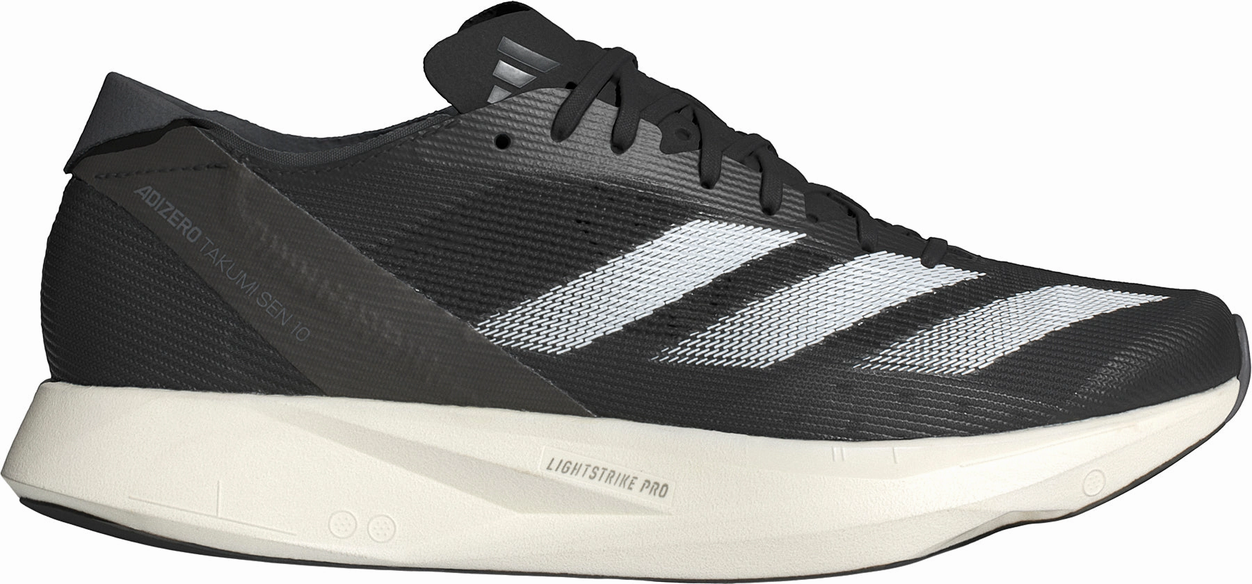 adidas Adizero Takumi Sen 10 Mens Running Shoes - Black Natural Foot Motion