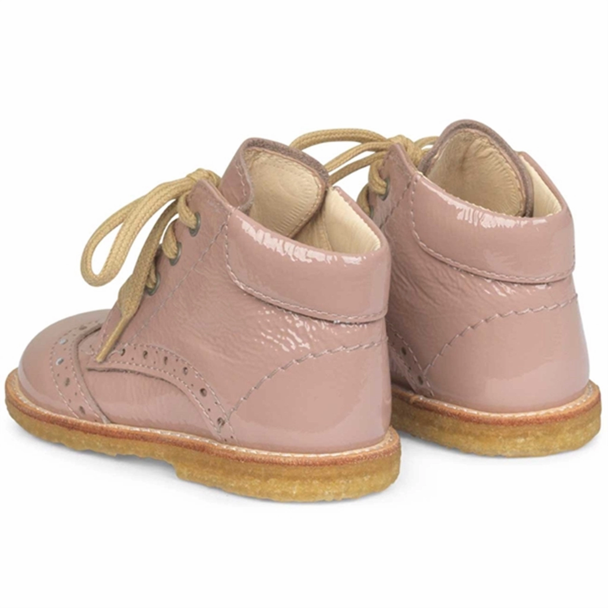 Angulus Beginner Shoes w. Lace Rosa 2378-101-1387 Track Run Buckle Up