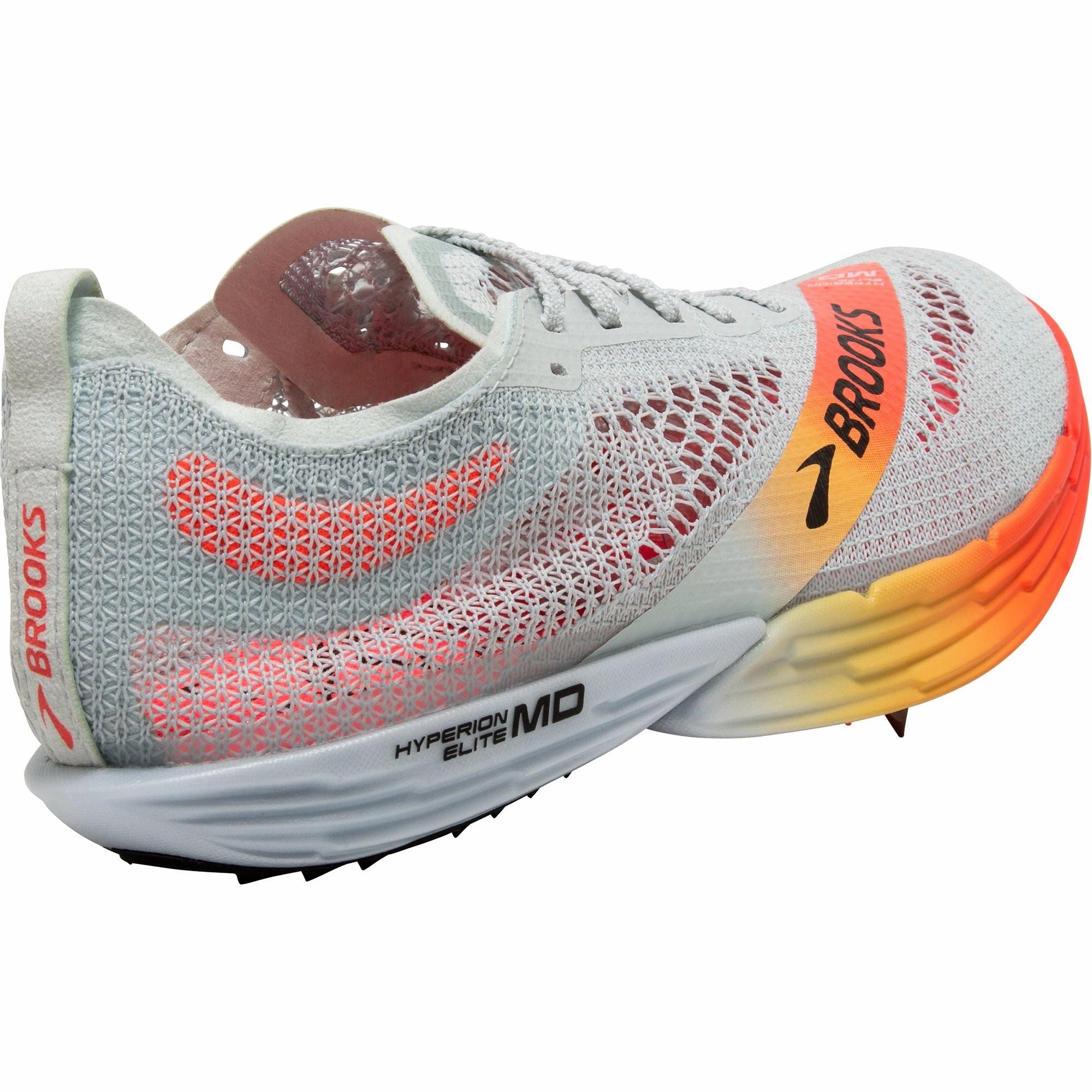 Quick Foot Efficient Fit Brooks Hyperion Elite MD Running Spikes - Grey