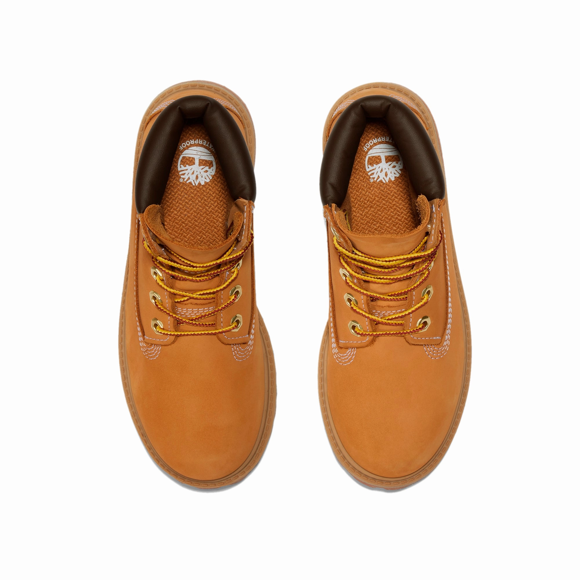 Timberland Kids Premium 6 Inch Lace Up Boots running in a track meet shoes Torsion Control Bridge