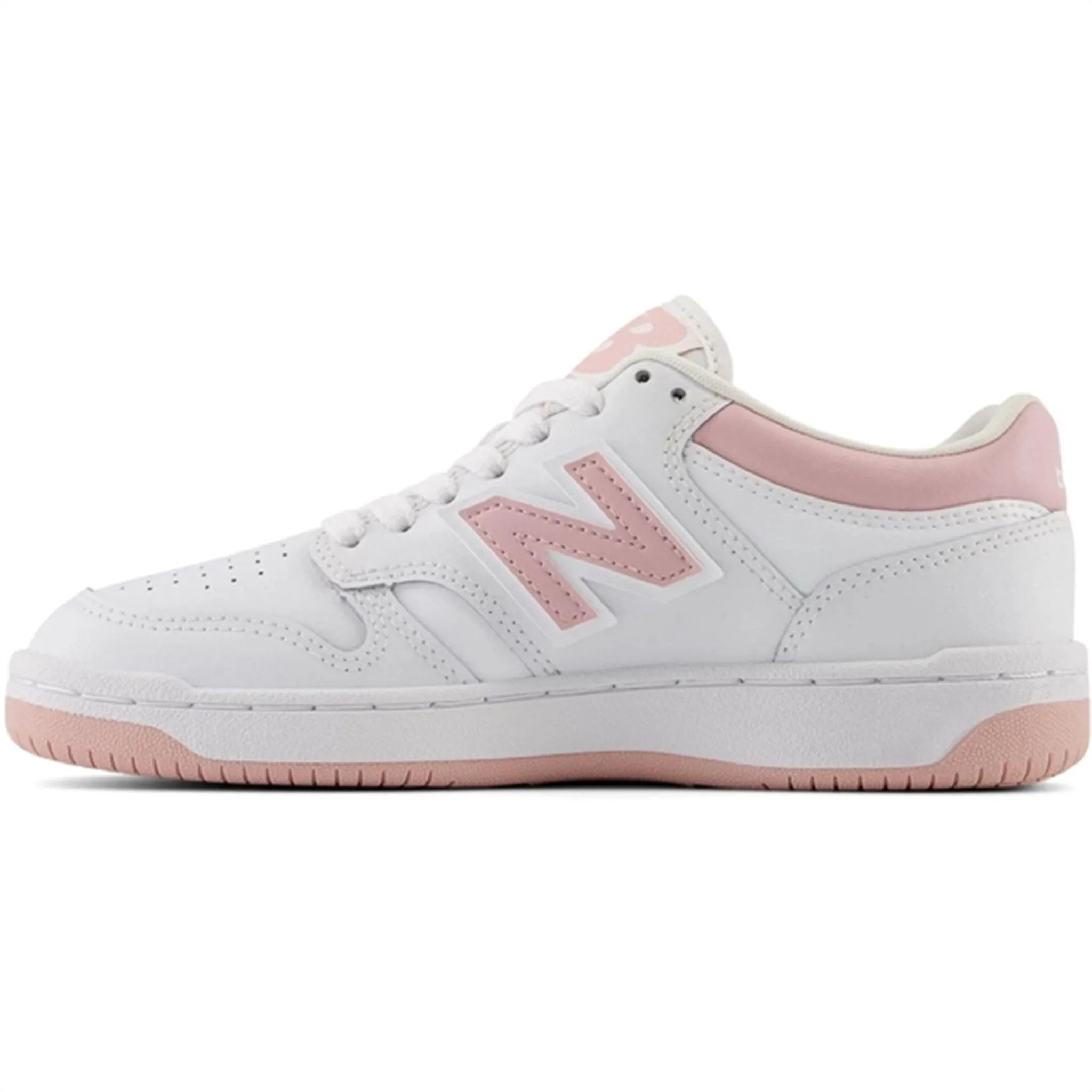 New Balance BB480 Kids Sneakers White Quick Lace Toggle Sporty Touch