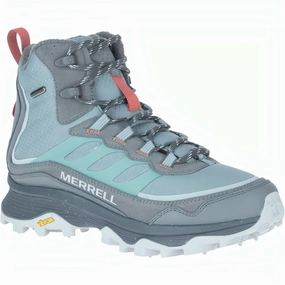 forest paths leisure sports Merrell Moab Speed Thermo Mid Waterproof Womens Walking Boots - Grey