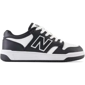 Lace Up System Bold flair New Balance BB480 Kids Sneakers Black