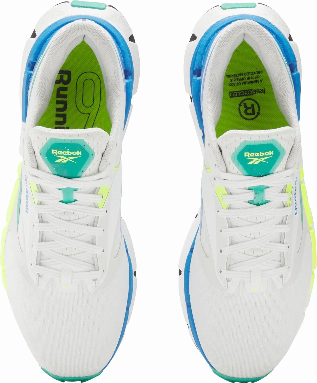 Moisture Wicking Inner Liner Reebok FloatZig Symmetros Mens Running Shoes - White