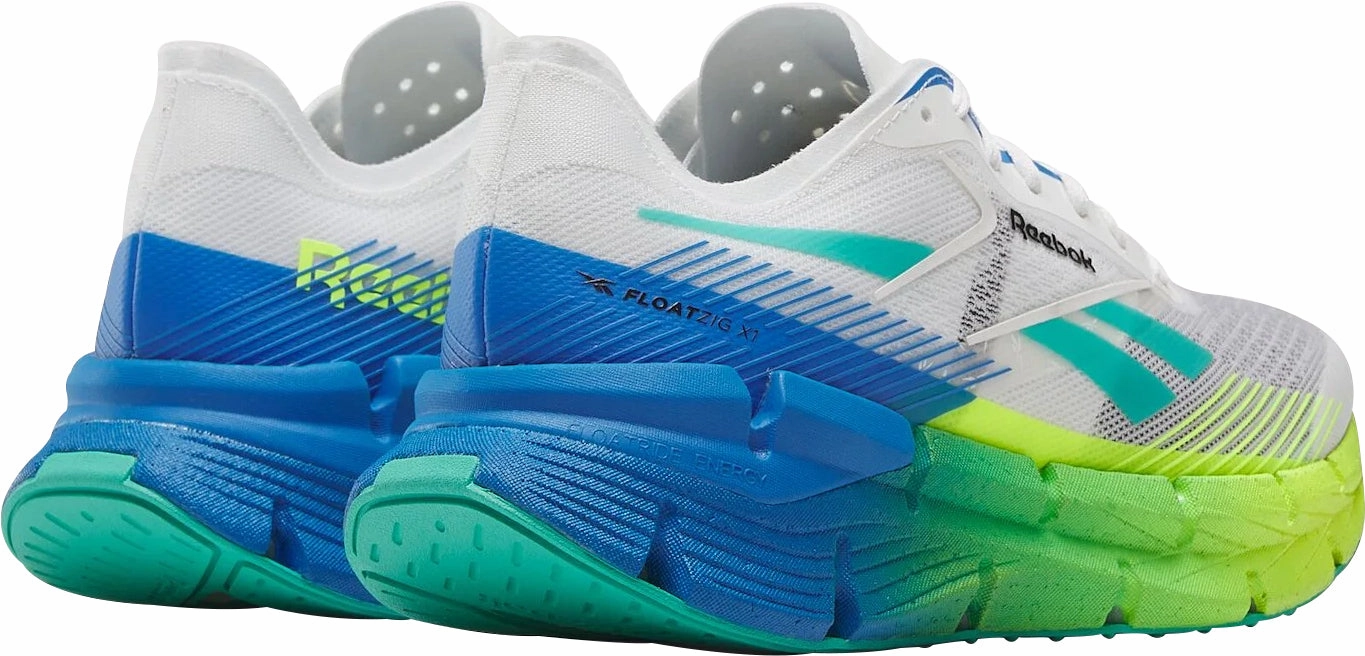 Reebok FloatZig X1 Mens Running Shoes - White toe - box roomy shoes