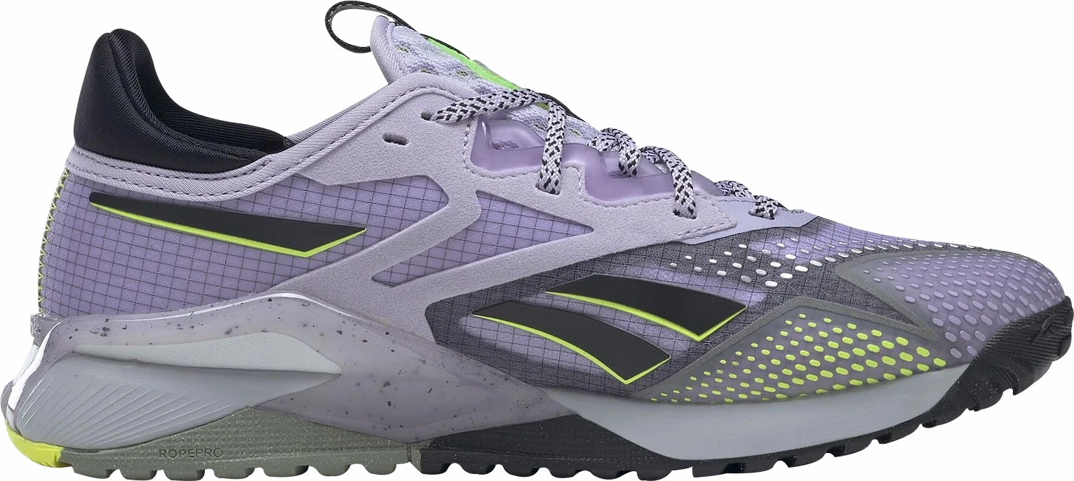 Shock Absorbing TPU Comfort Essentials Reebok Nano X2 TR Adventure Womens Training Shoes - Purple