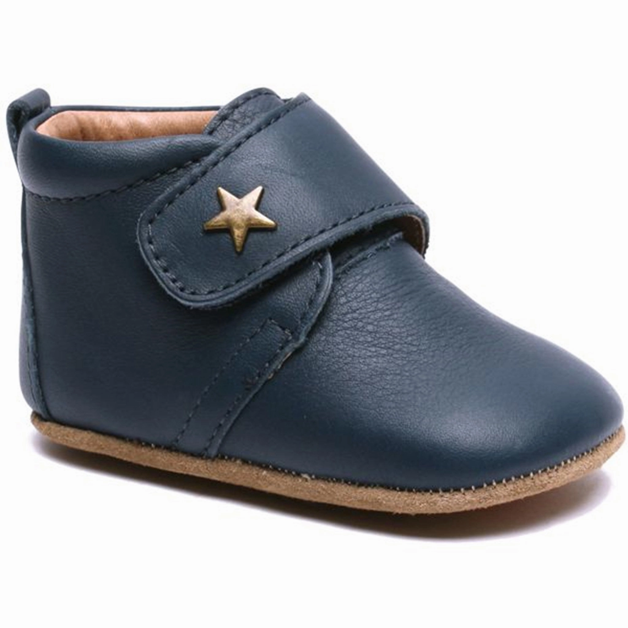 Easygoing Sandals Abrasion Resistant Layer Bisgaard Indoor Shoes Velcro Star 12301 (navy)