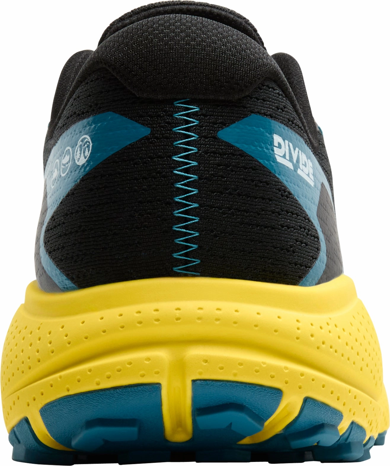 heel - strike shoe response Half - size up Brooks Divide 5 Mens Trail Running Shoes - Black