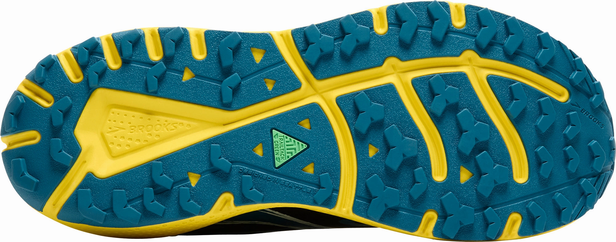 Microcellular Foam Core Tensile Knit Upper Brooks Divide 5 Mens Trail Running Shoes - Black