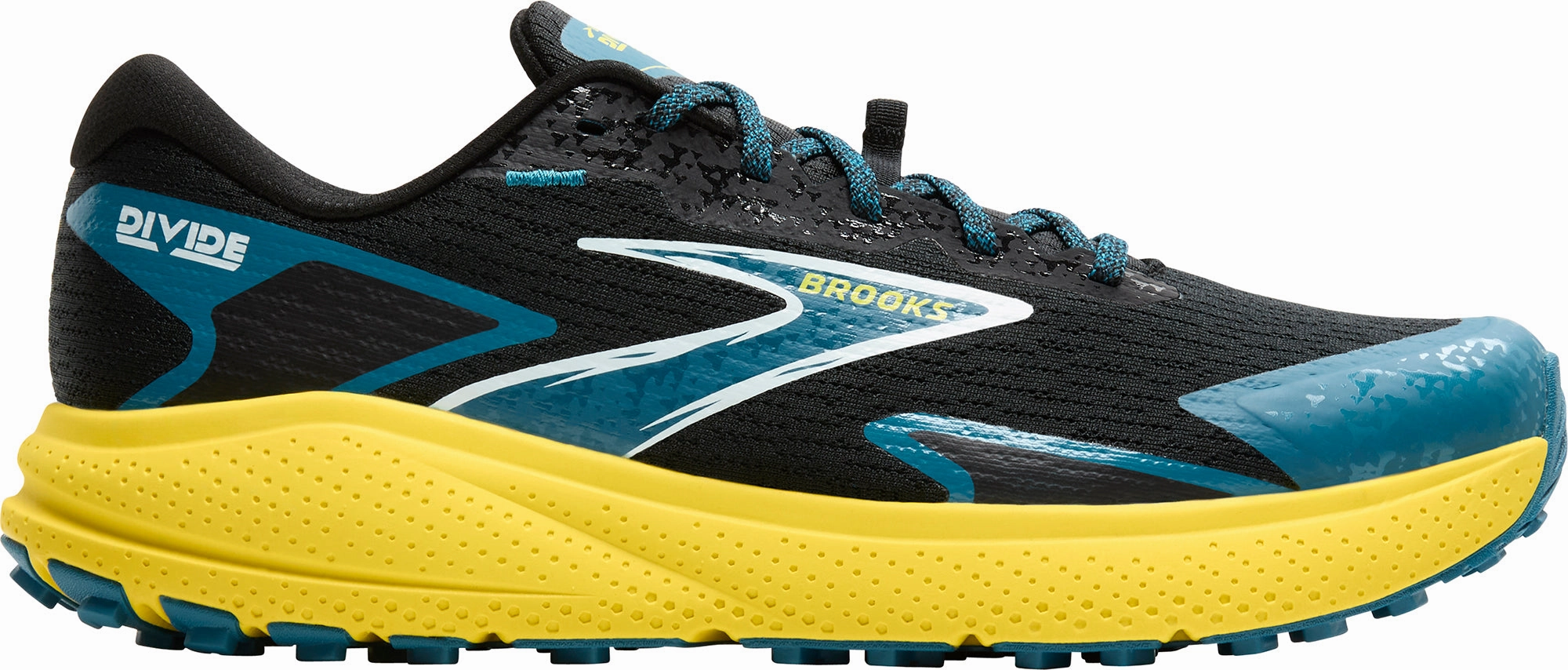 Brooks Divide 5 Mens Trail Running Shoes - Black ground grip