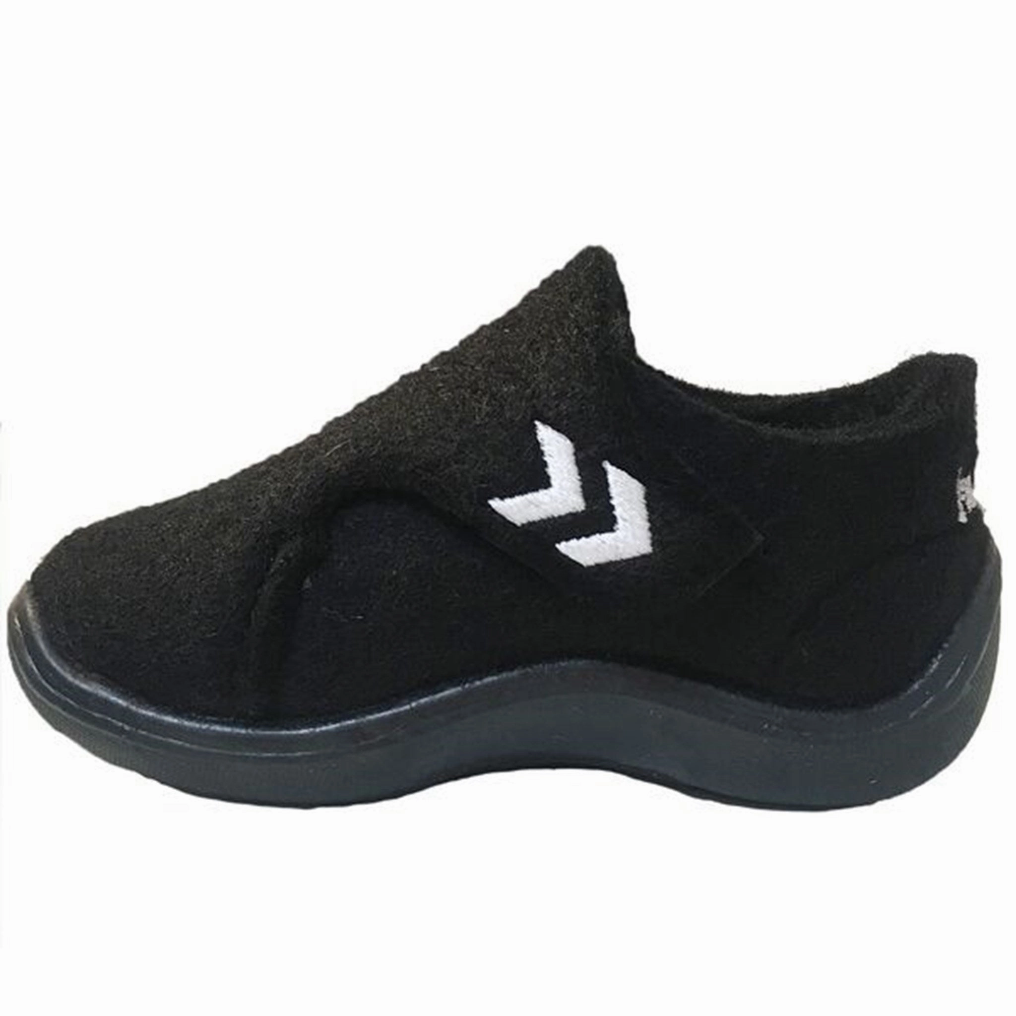 Relax Foot Enhanced Mobility Hummel Black Wool Slipper Infant
