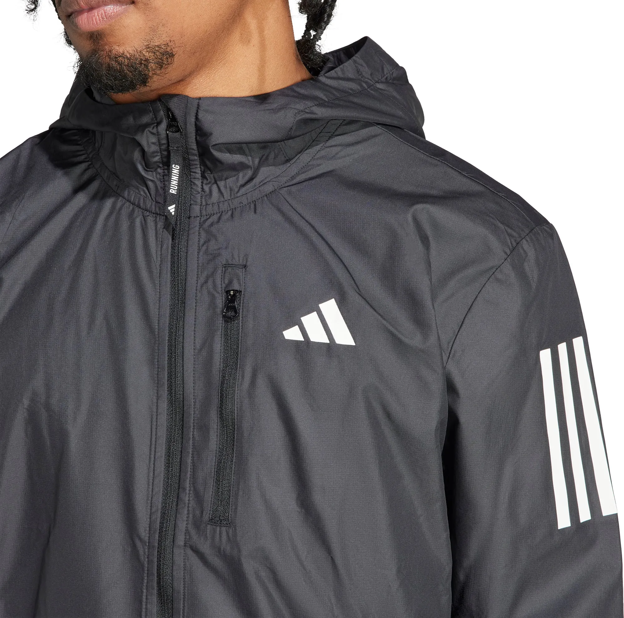 adidas Own The Run Mens Running Jacket - Black Assessment